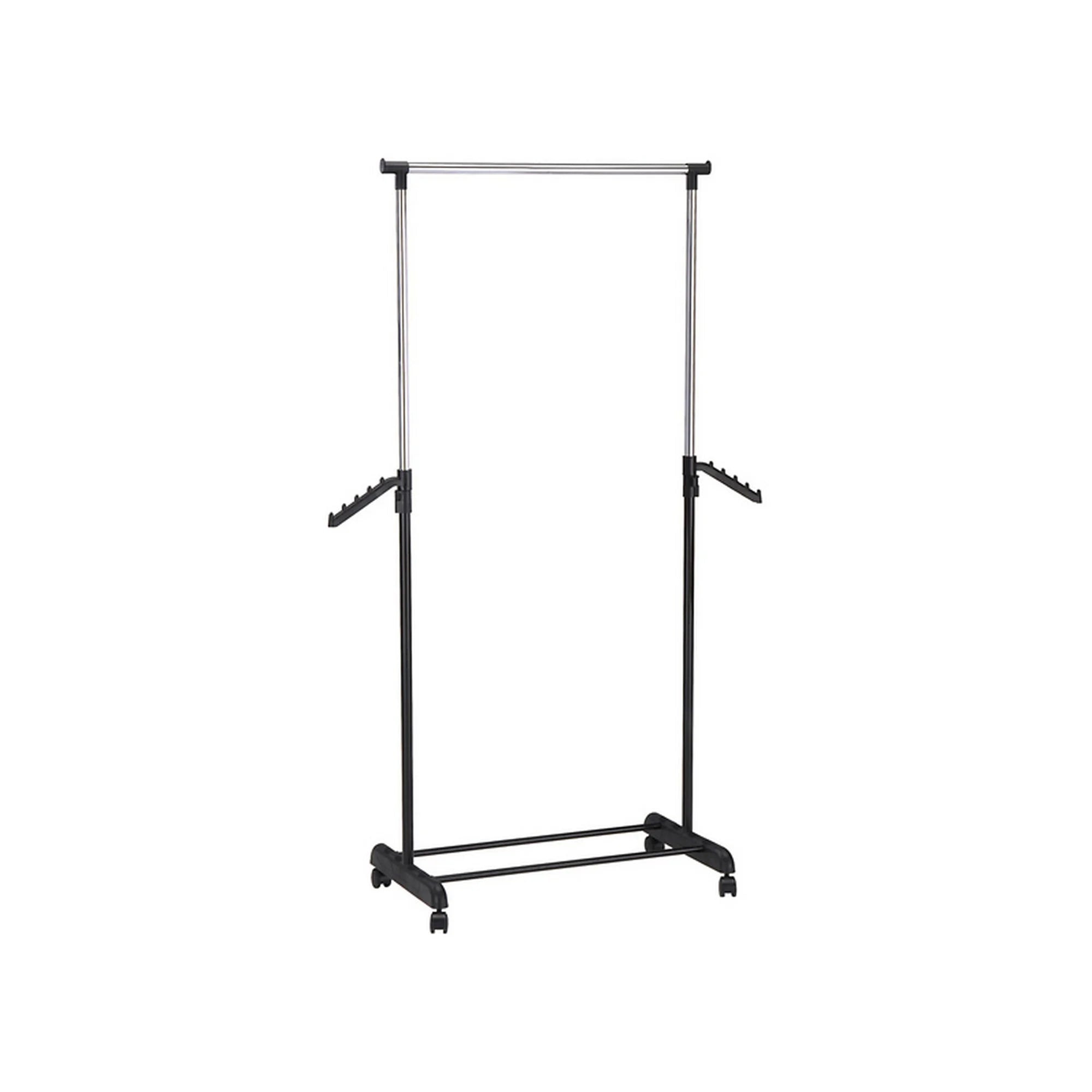Stander haine MIKE, negru, metal/plastic, 80x40x179 cm