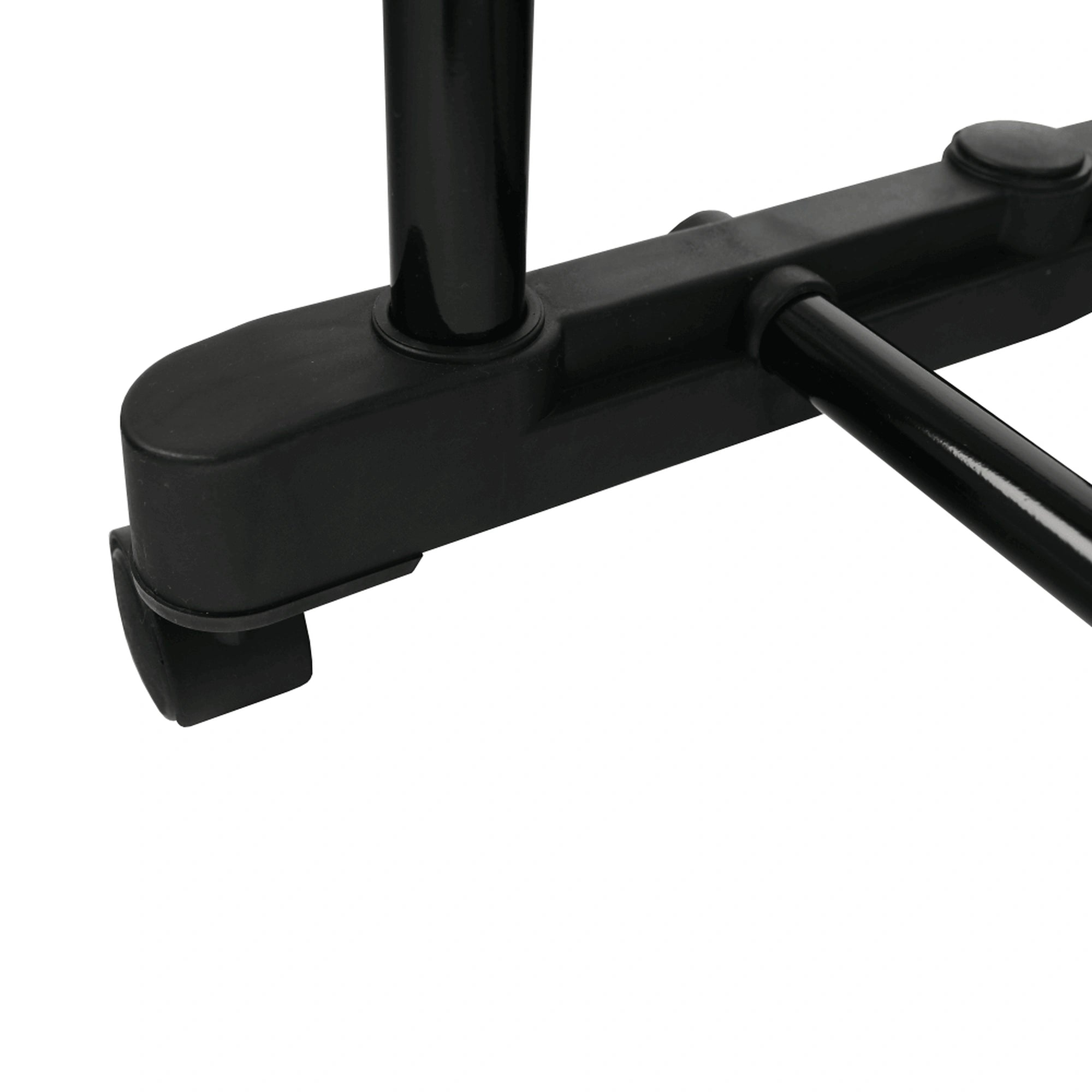 Stander haine OLIVER, negru/crom, metal/plastic, 80x43x150 cm