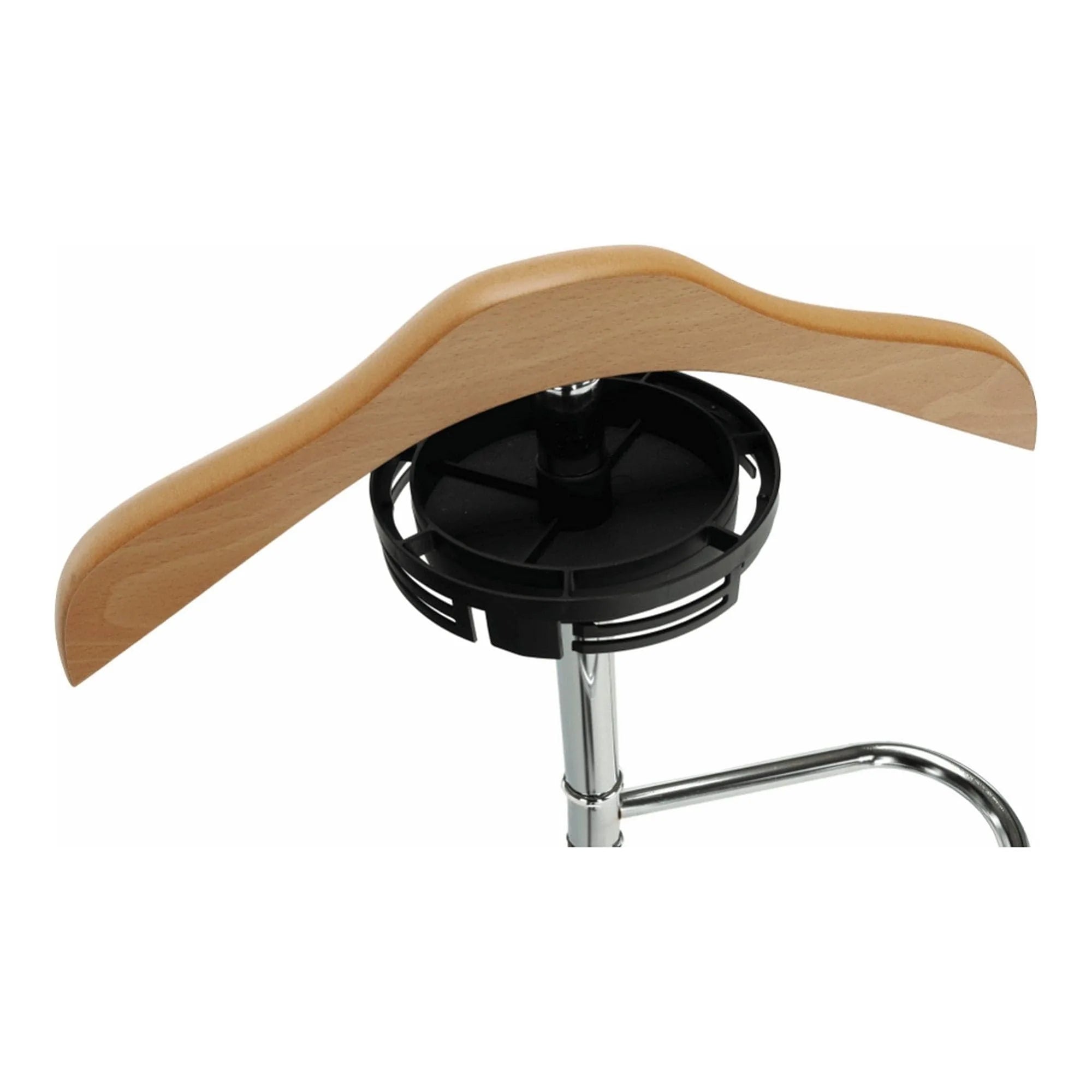 Stander haine SUNIL, stejar/crom, lemn/otel, 46x28x110 cm