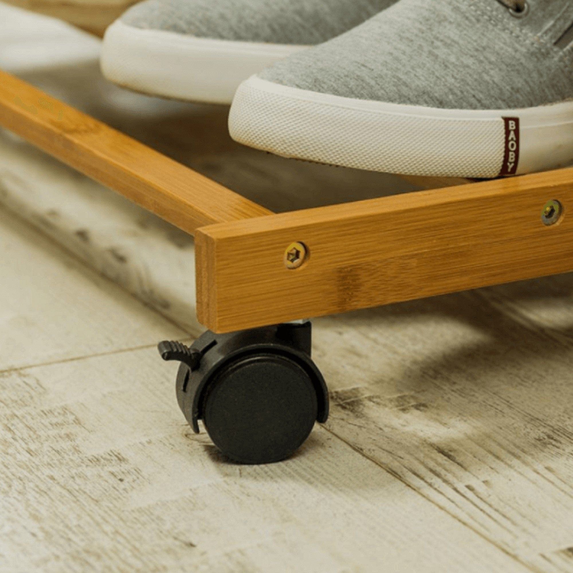 Stander haine VIKIR TYP 1, bambus, lemn, 60x35x174 cm