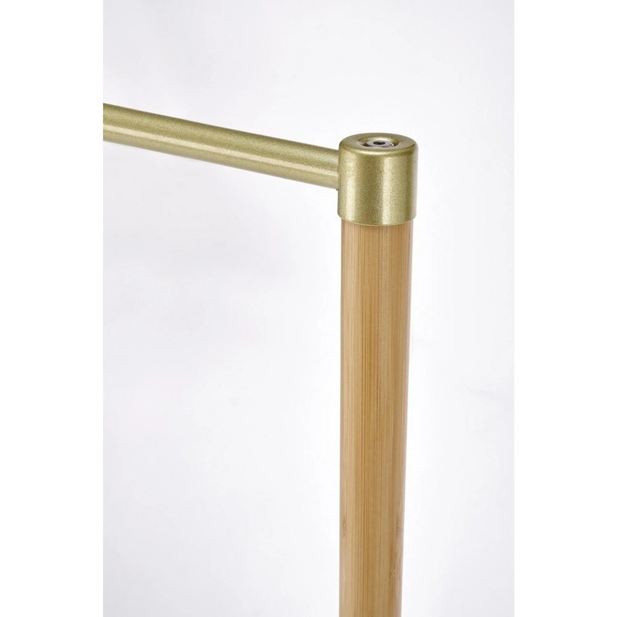 Stander haine WU-31, stejar, metal/lemn de bambus, 60x35x166 cm