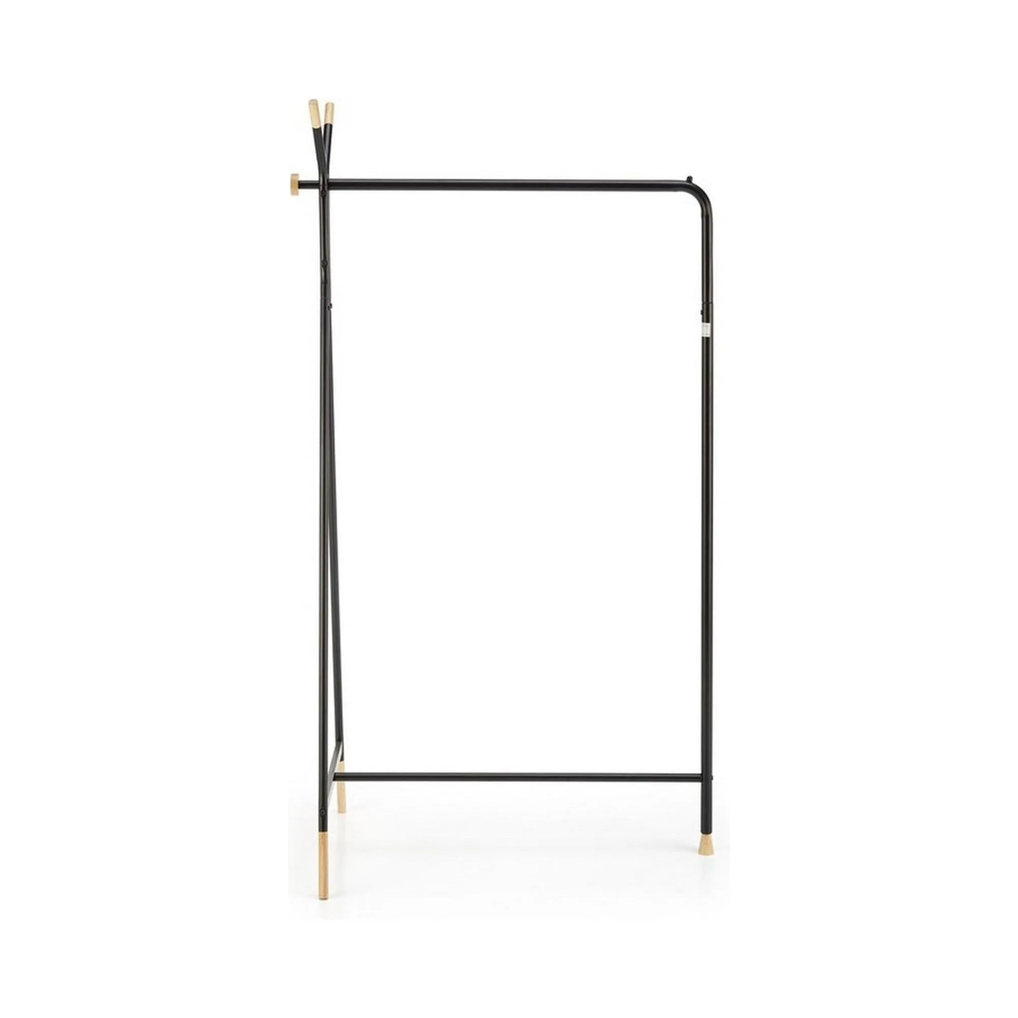 Stander haine WU-32, negru/auriu, metal/lemn, 91x56x165 cm
