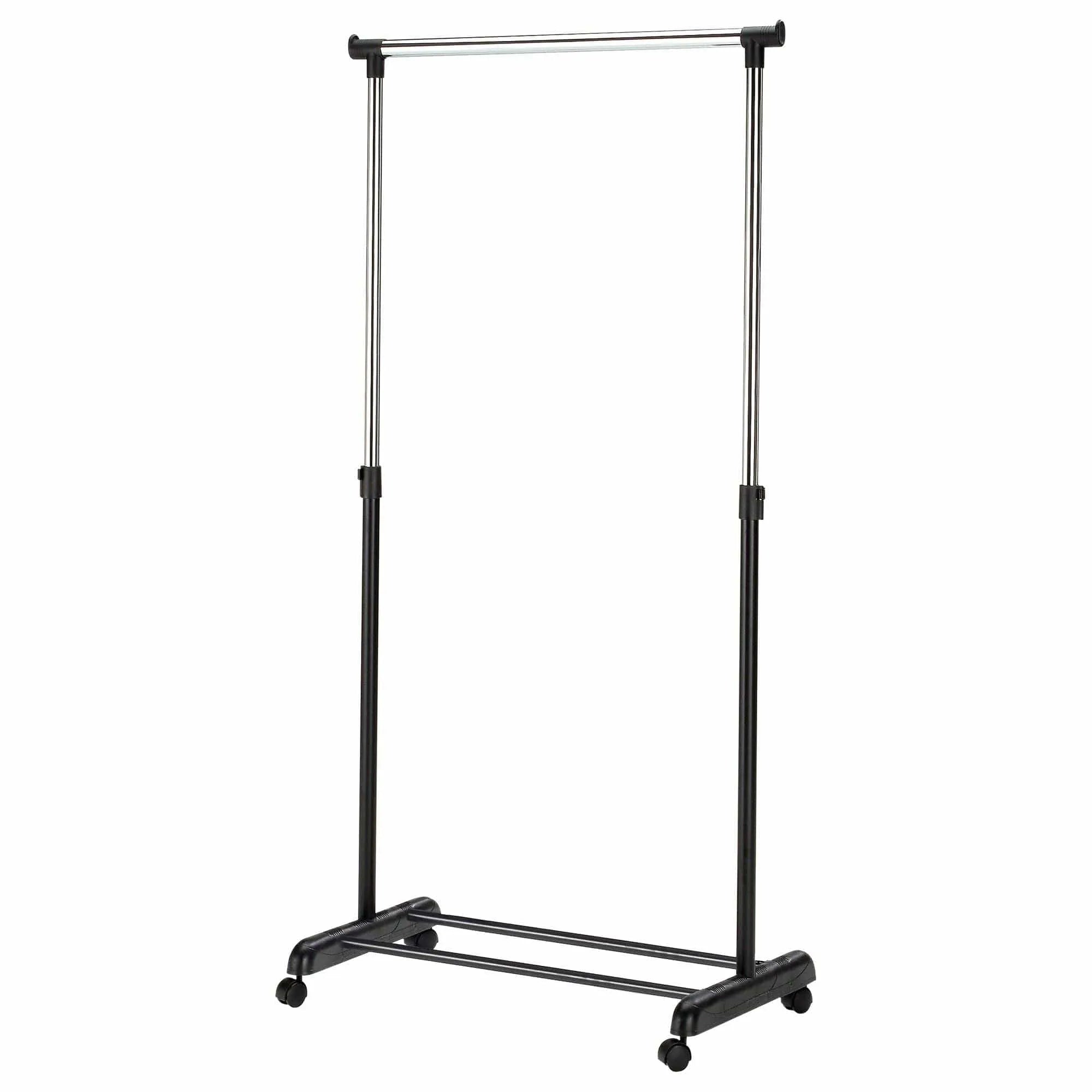 Stander haine WU8, negru/crom, otel/plastic, 88x44x94/170 cm