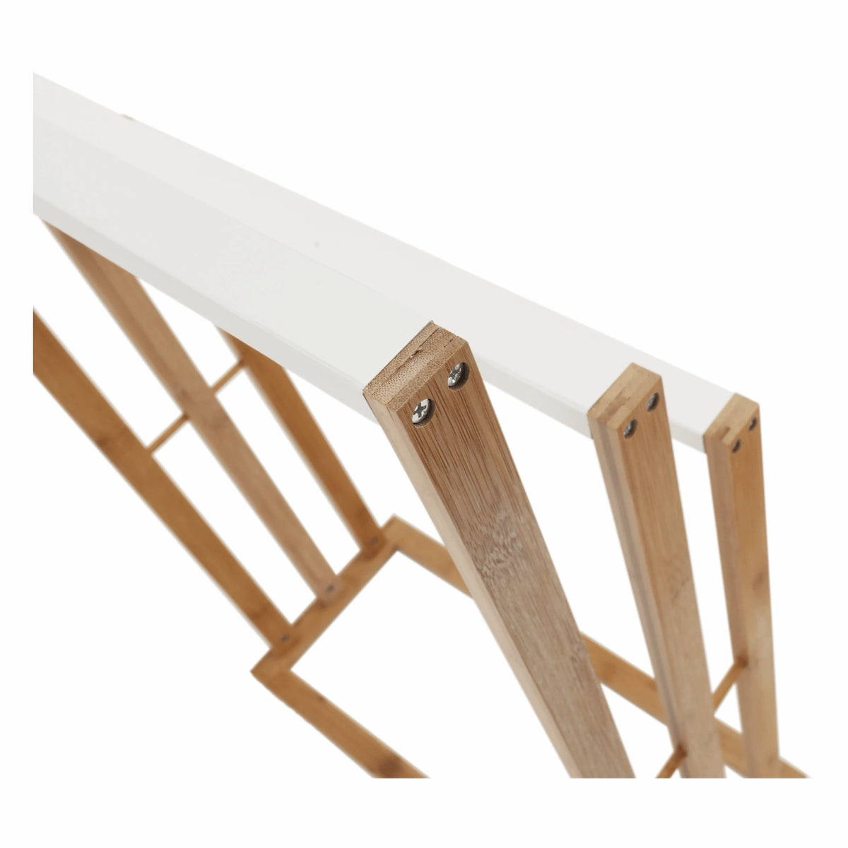 Stander prosoape KOMO NEW, alb/stejar, lemn, 54x24x82 cm