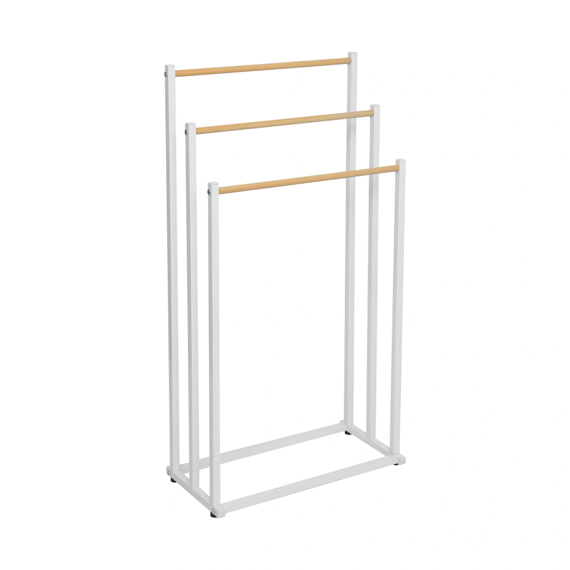Stander prosoape POLDO, alb, metal, 44x22x86 cm