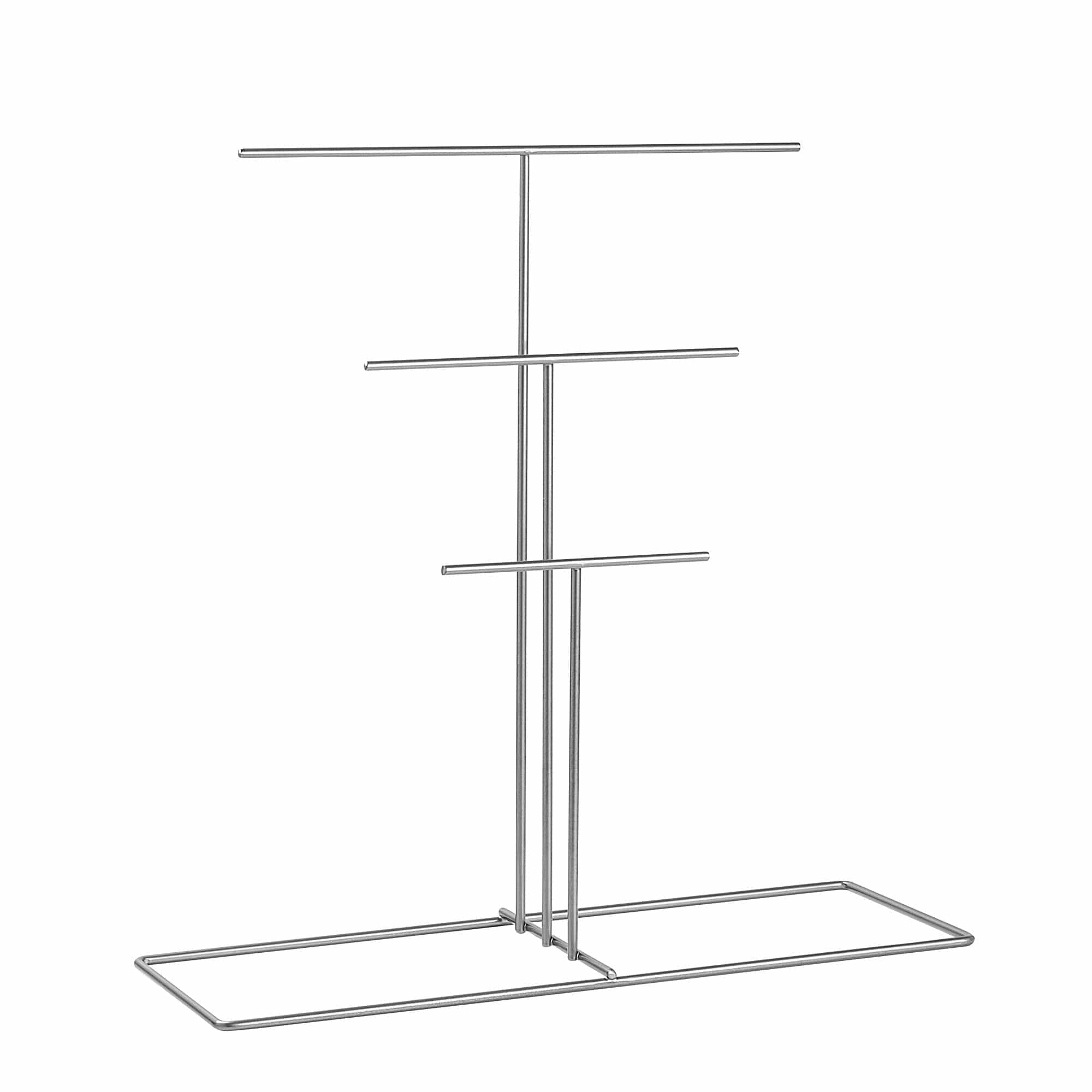 Suport bijuterii TK-006-A, crom, metal, 40x15x41 cm