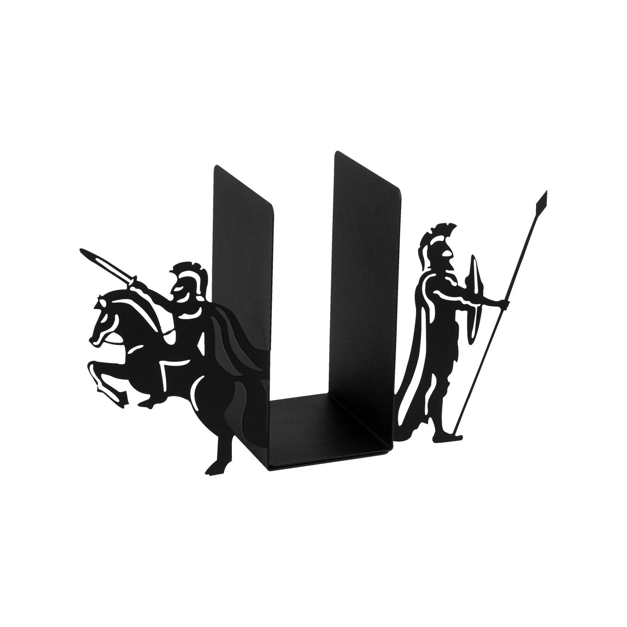 Suport carti 493RMC1123, negru, metal, 40x14x22 cm