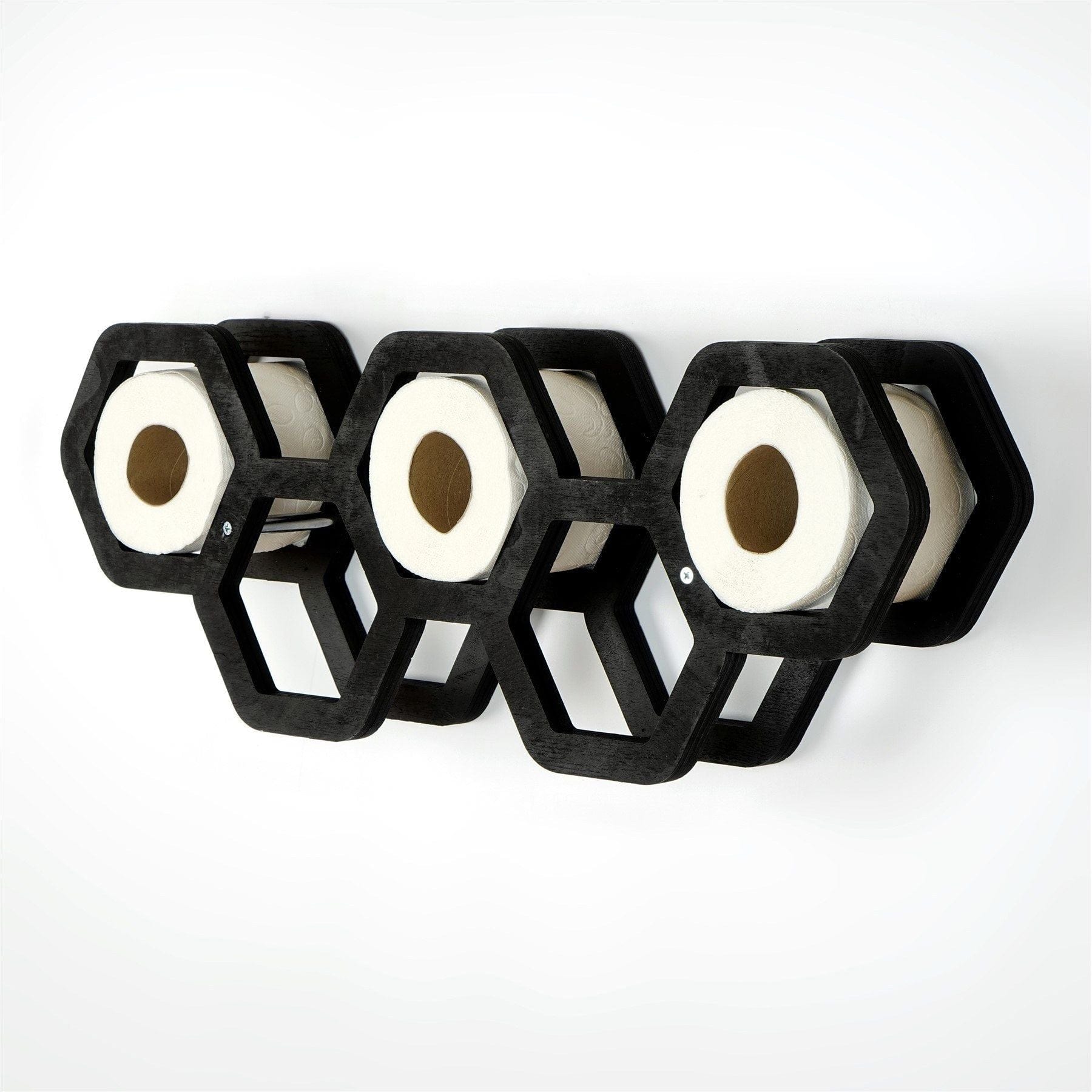 Suport hartie igienica 792EVL4310, negru, PAL, 56x16x21 cm