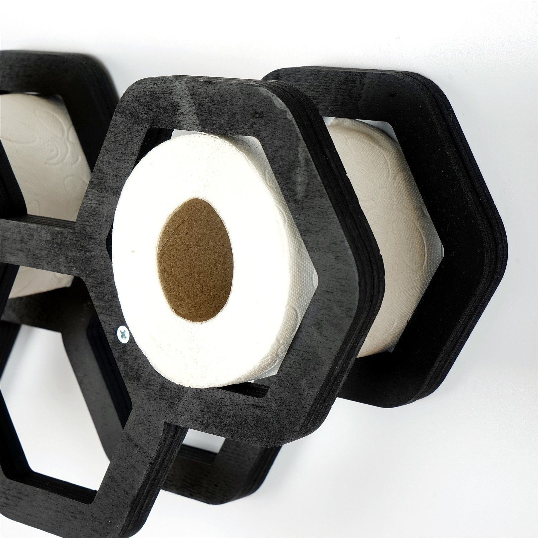 Suport hartie igienica 792EVL4310, negru, PAL, 56x16x21 cm