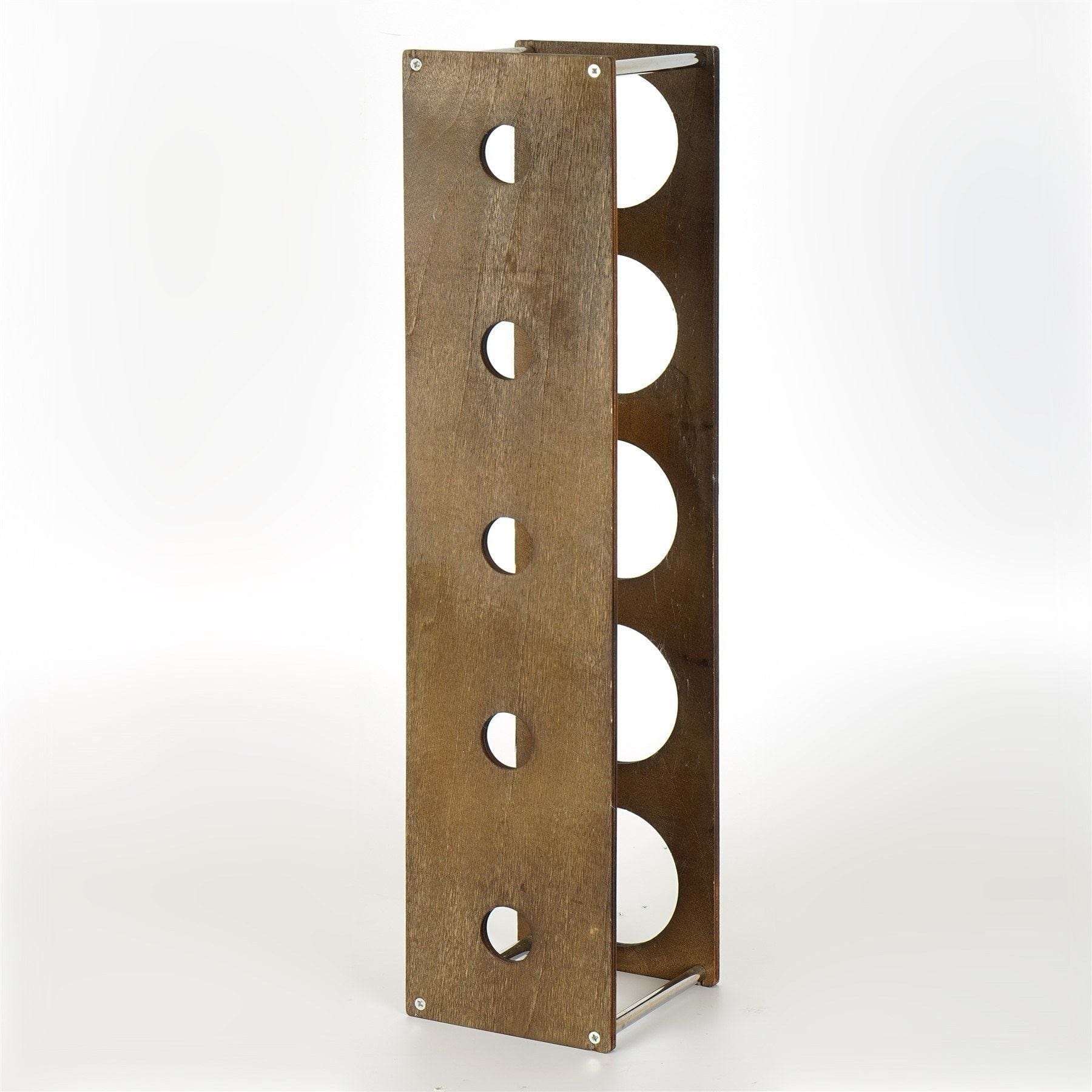 Suport sticle vin 792EVL4307, nuc/crom, PAL/metal, 14x15x60 cm