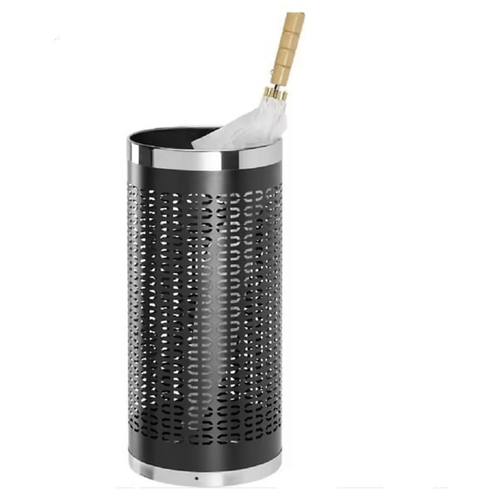 Suport umbrela JENNY, negru, metal, 23x50 cm