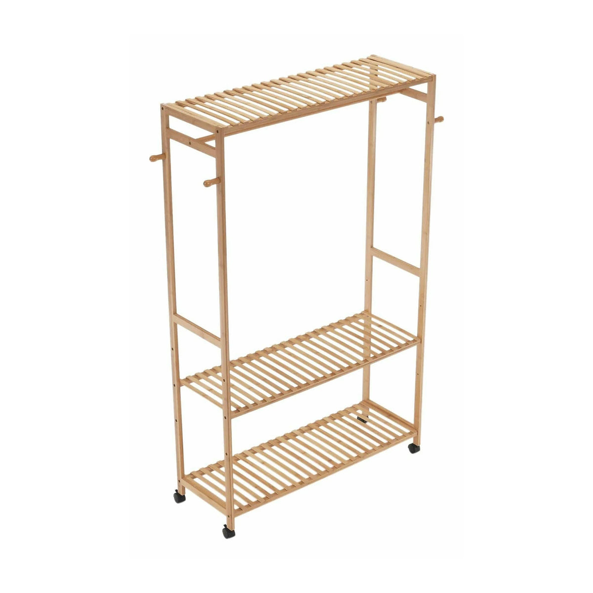 Suport umerase MELAR, stejar natural, bambus lacuit, 113x35x165 cm