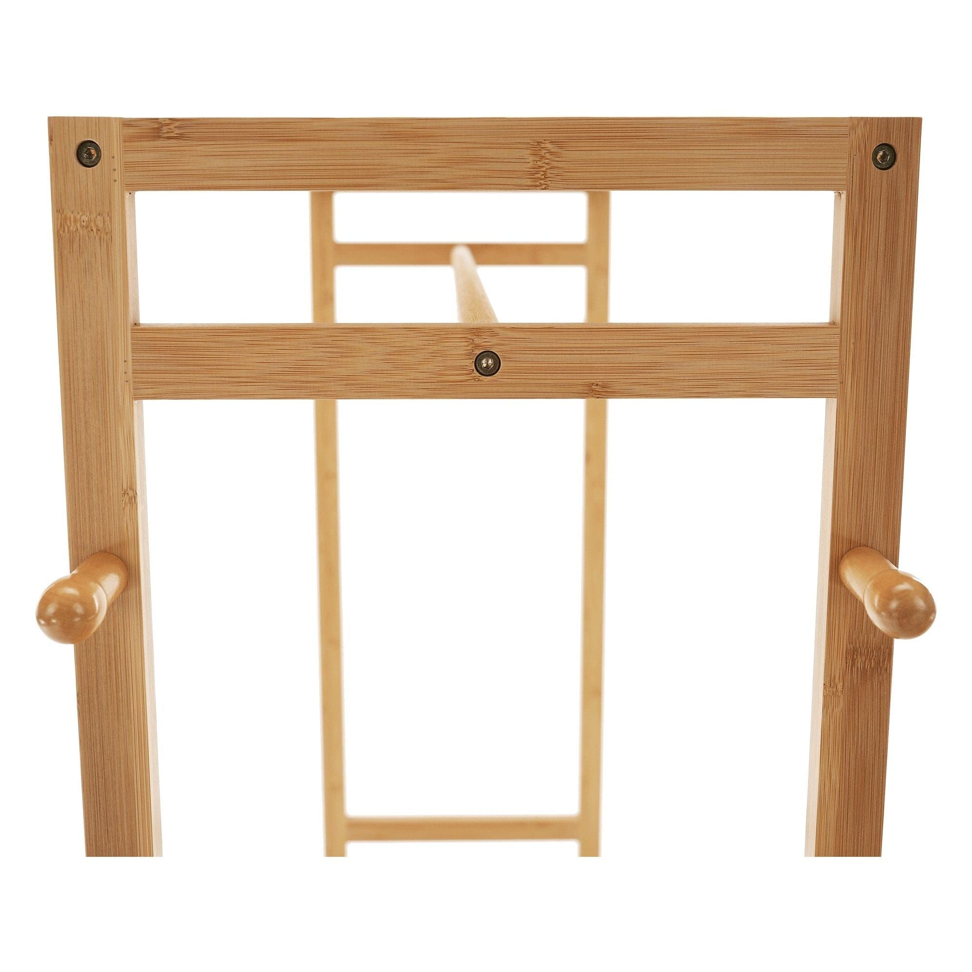 Suport umerase MELAR, stejar natural, bambus lacuit, 113x35x165 cm