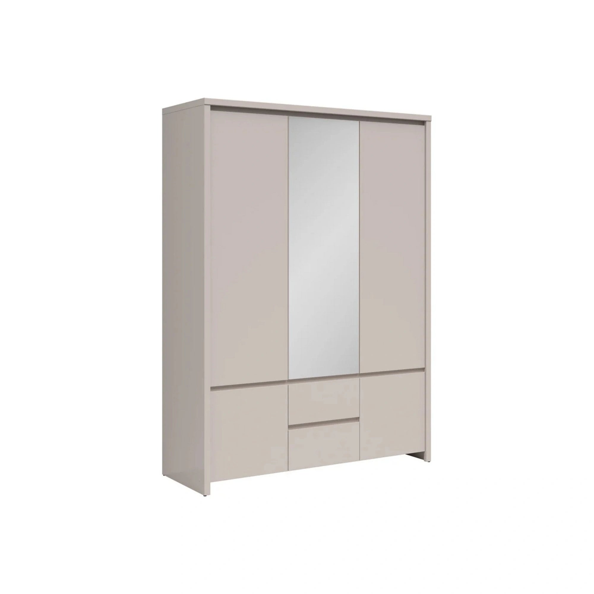 Dulap KASPIAN, casmir, PAL, cu 5 usi si 2 sertare, 154x56x211 cm