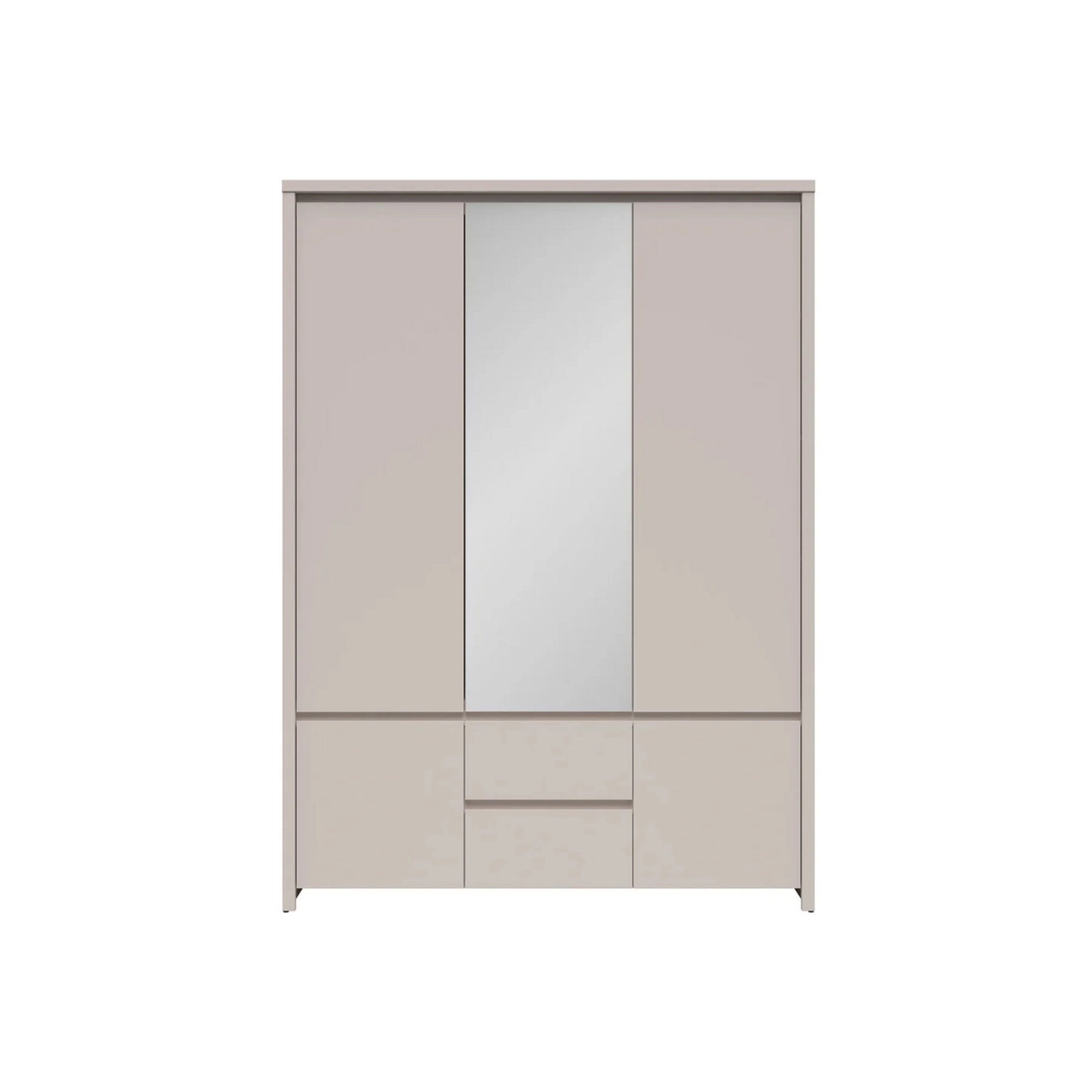 Dulap KASPIAN, casmir, PAL, cu 5 usi si 2 sertare, 154x56x211 cm