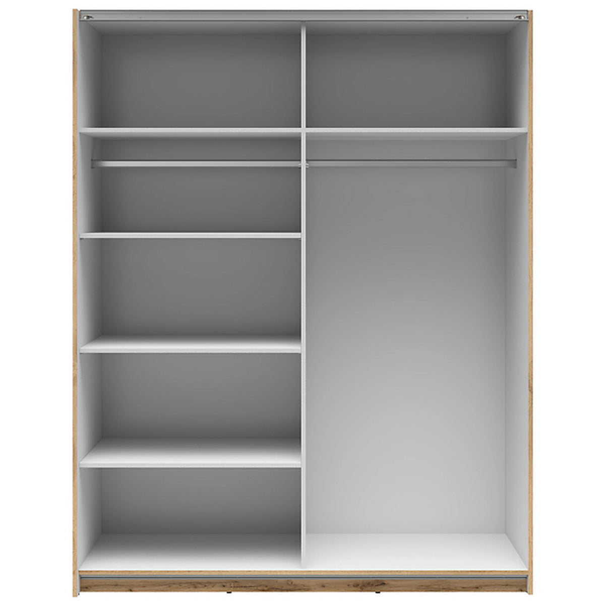 Dulap TETRIX, stejar wotan, PAL, cu 2 usi, 154x60x196 cm