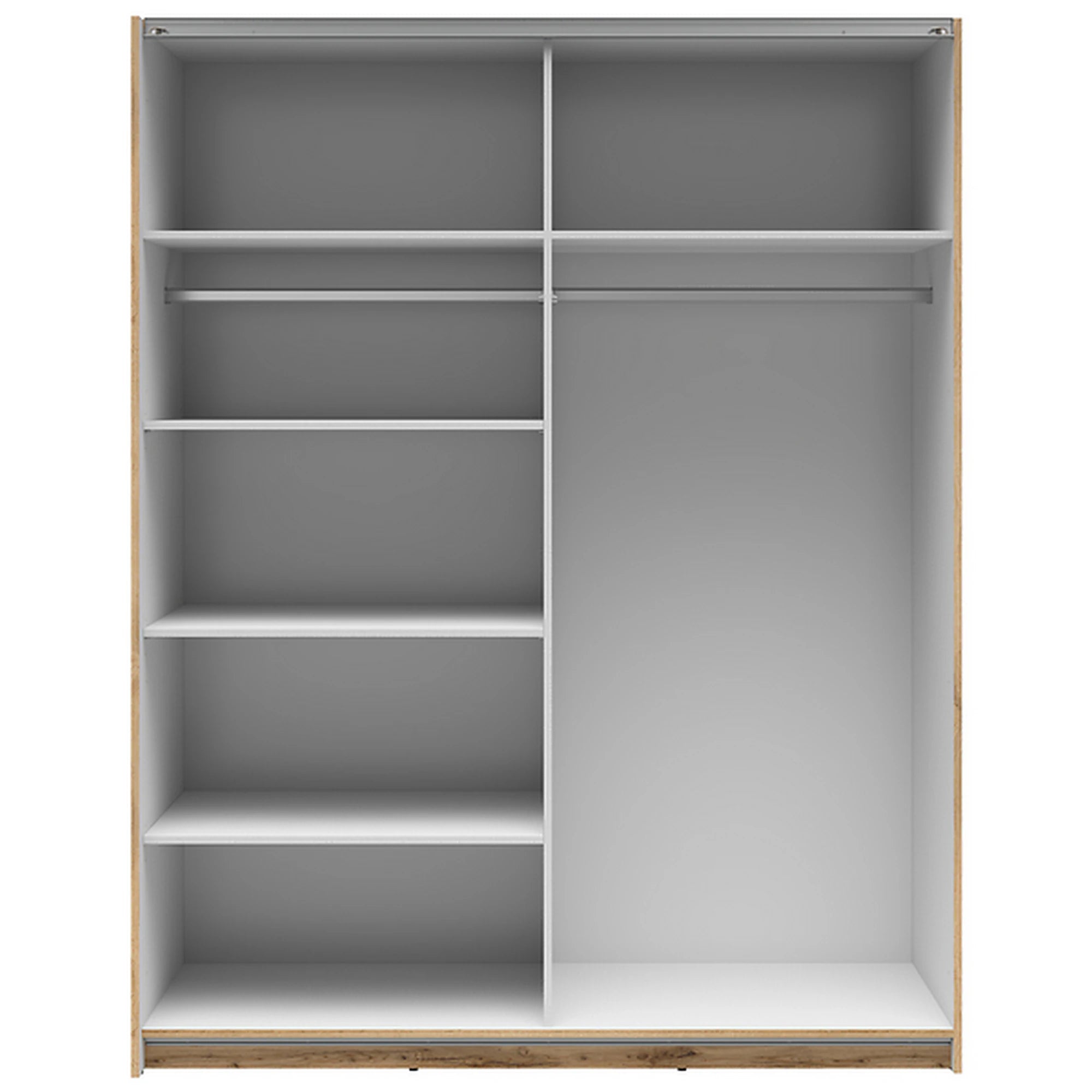 Dulap TETRIX, stejar wotan, PAL, cu 2 usi, 154x60x196 cm