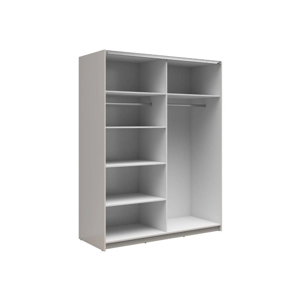 Dulap TETRIX, casmir, PAL, cu 2 usi si oglinzi, 154x60x196 cm