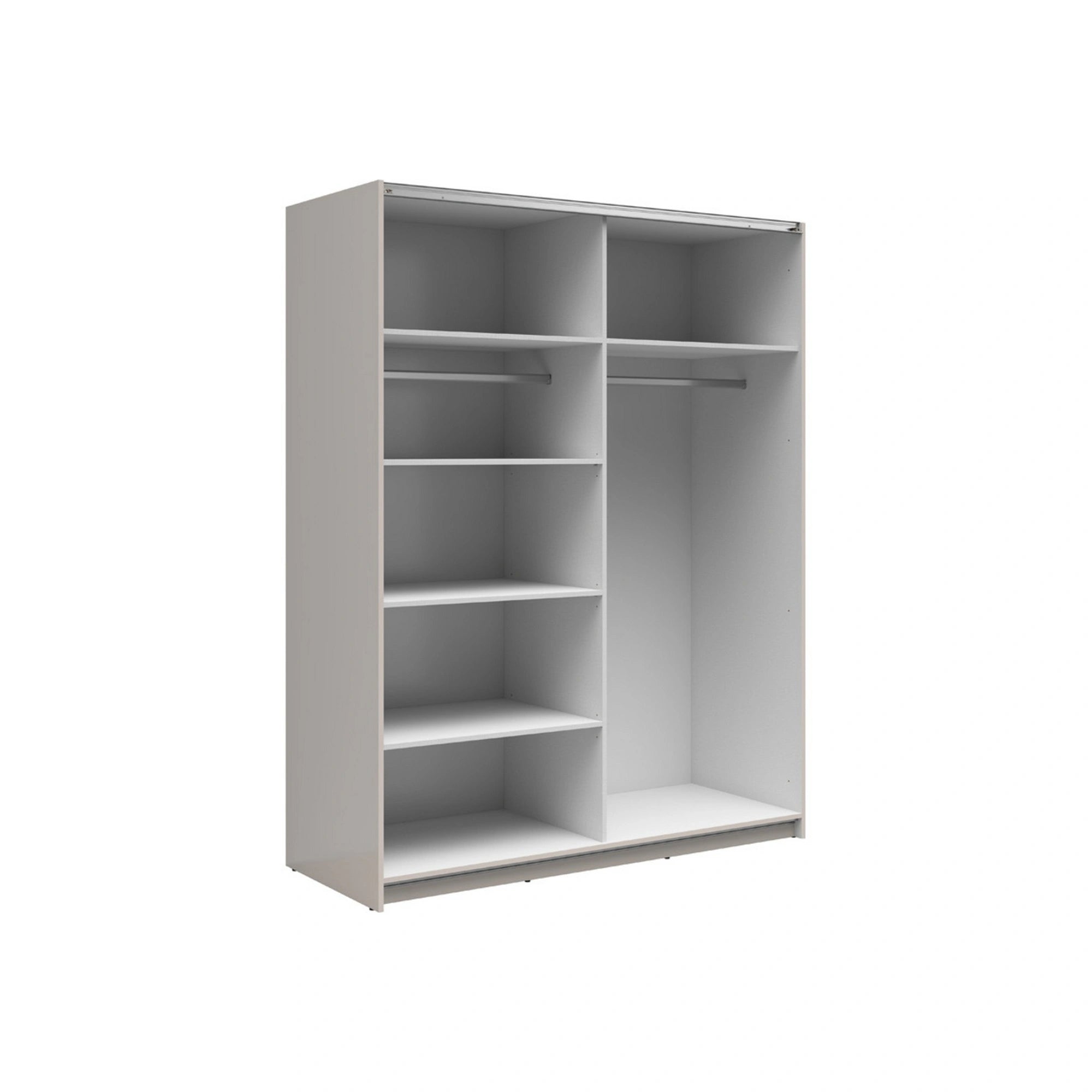 Dulap TETRIX, casmir, PAL, cu 2 usi si oglinzi, 183x60x196 cm