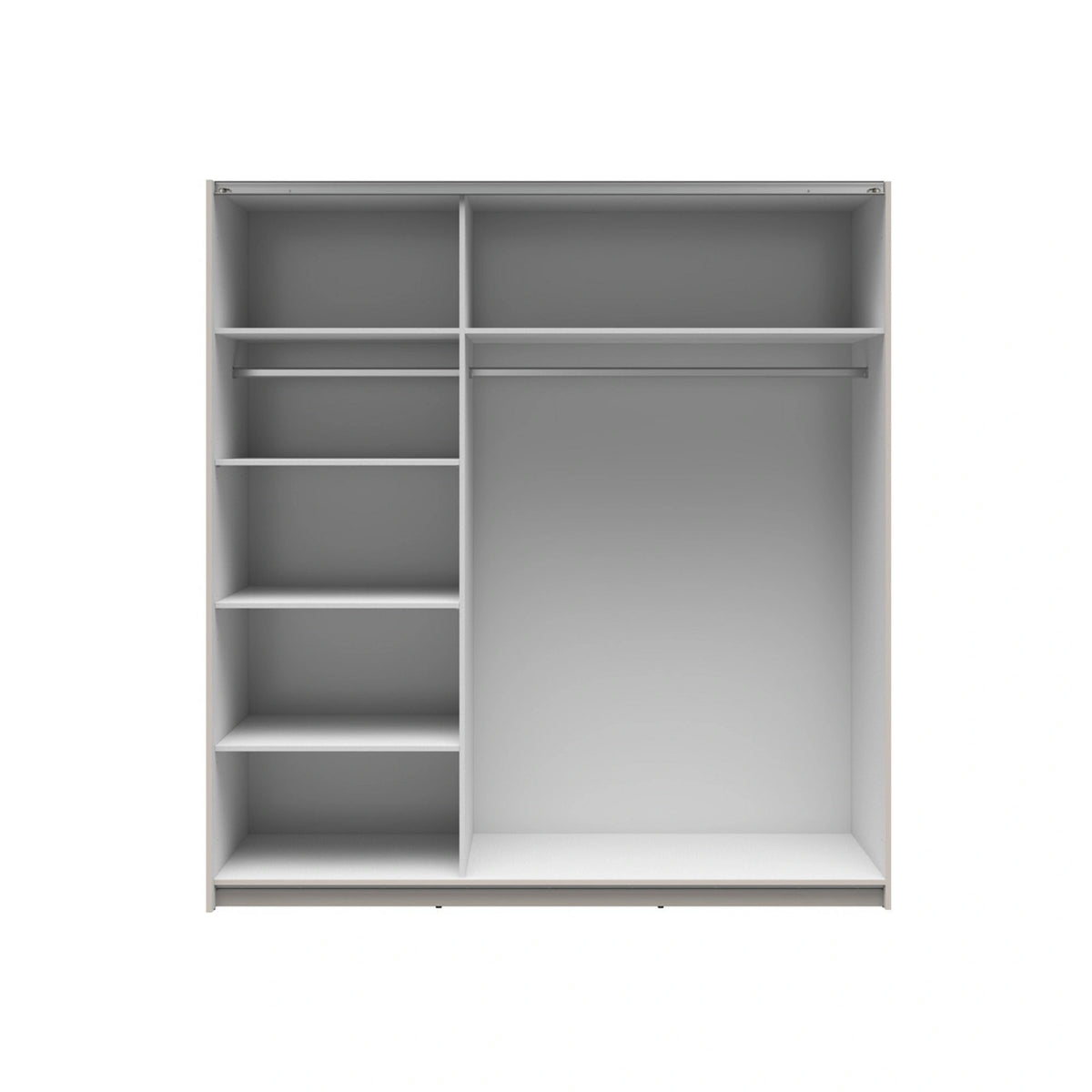 Dulap TETRIX, casmir, PAL, cu 2 usi si oglinda, 183x60x196 cm