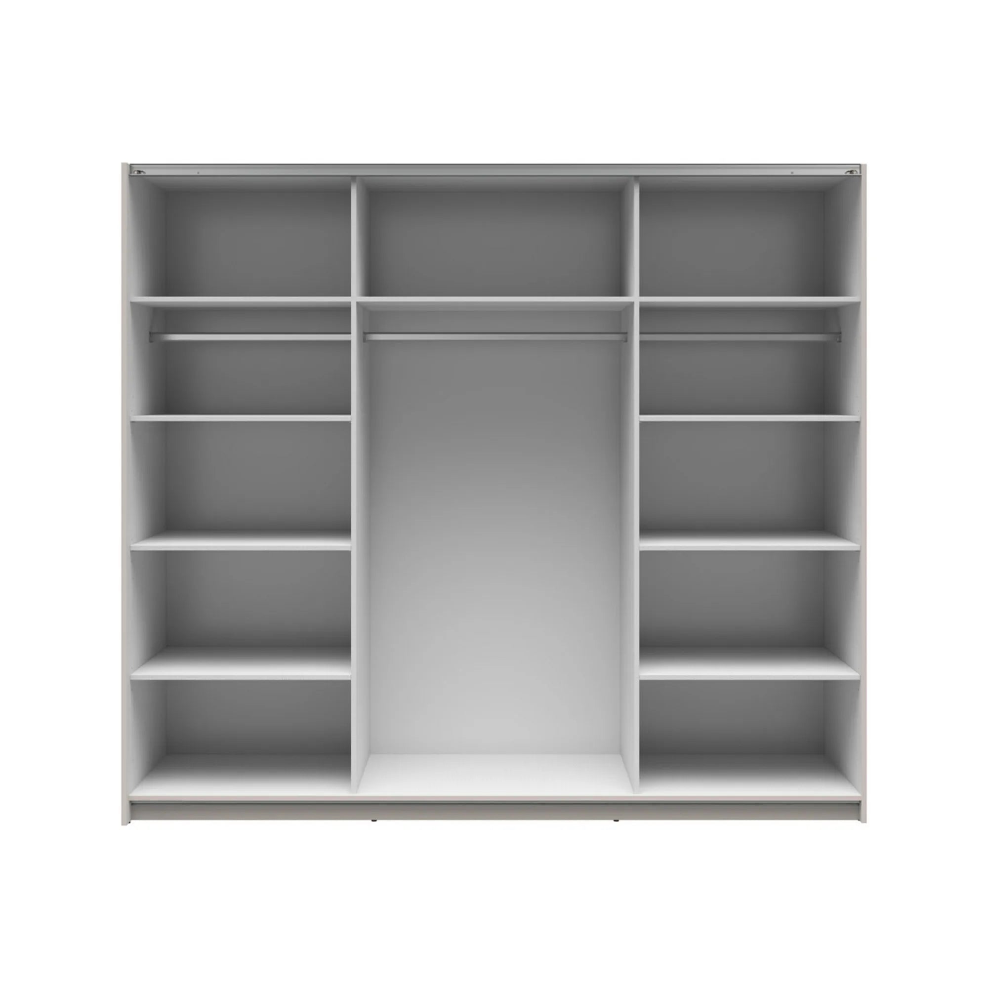 Dressing TETRIX, casmir, PAL, cu 2 usi si oglinzi, 220x60x196 cm