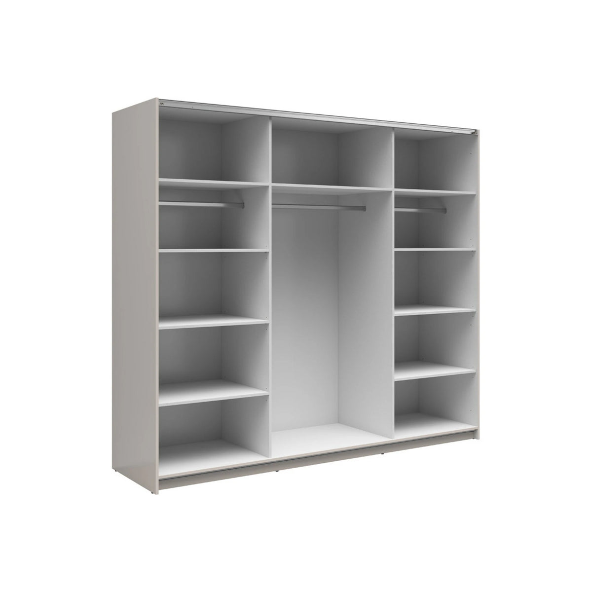 Dressing TETRIX, casmir, PAL, cu 2 usi si oglinzi, 220x60x196 cm