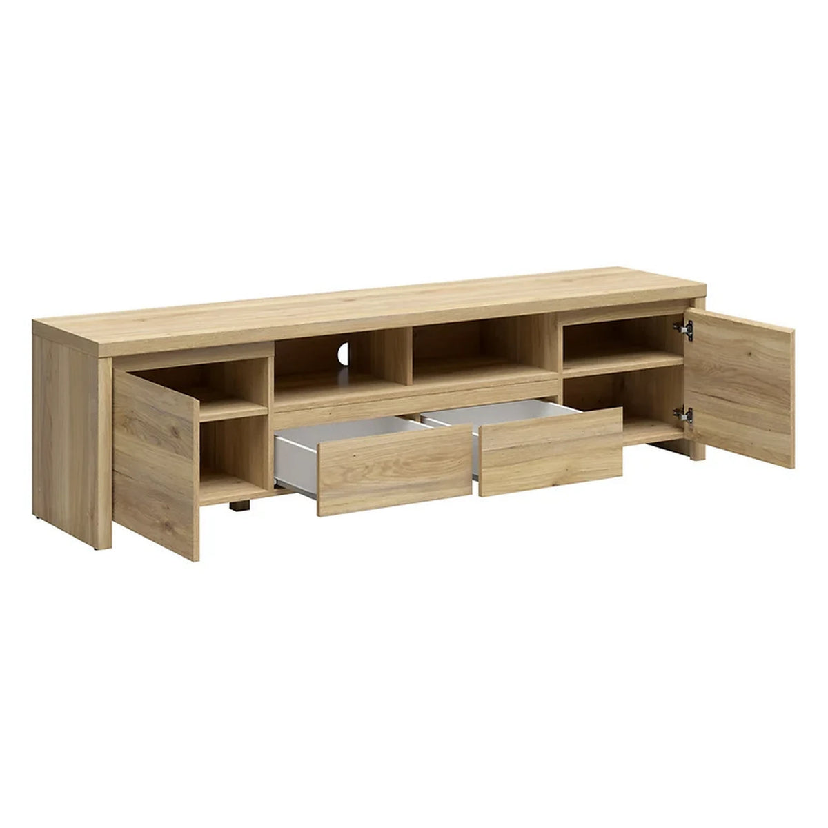 Comoda TV joasa KASPIAN, stejar, PAL, 182x40x49 cm