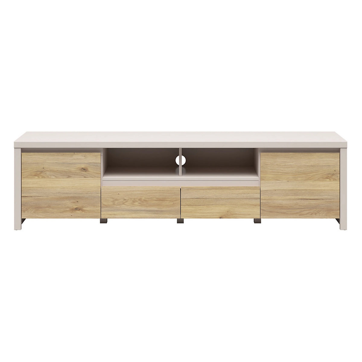 Comoda TV joasa KASPIAN, casmir/stejar, PAL, 182x40x49 cm