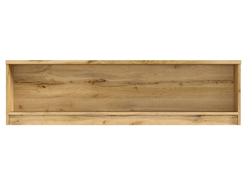 Raft NUIS, stejar wotan, PAL laminat, 135x29x38 cm