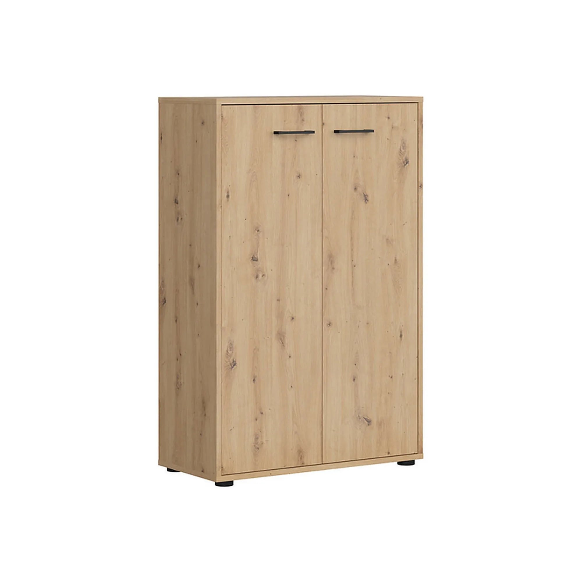 Comoda SPACE OFFICE, stejar artisan, PAL laminat, 80x37x122 cm