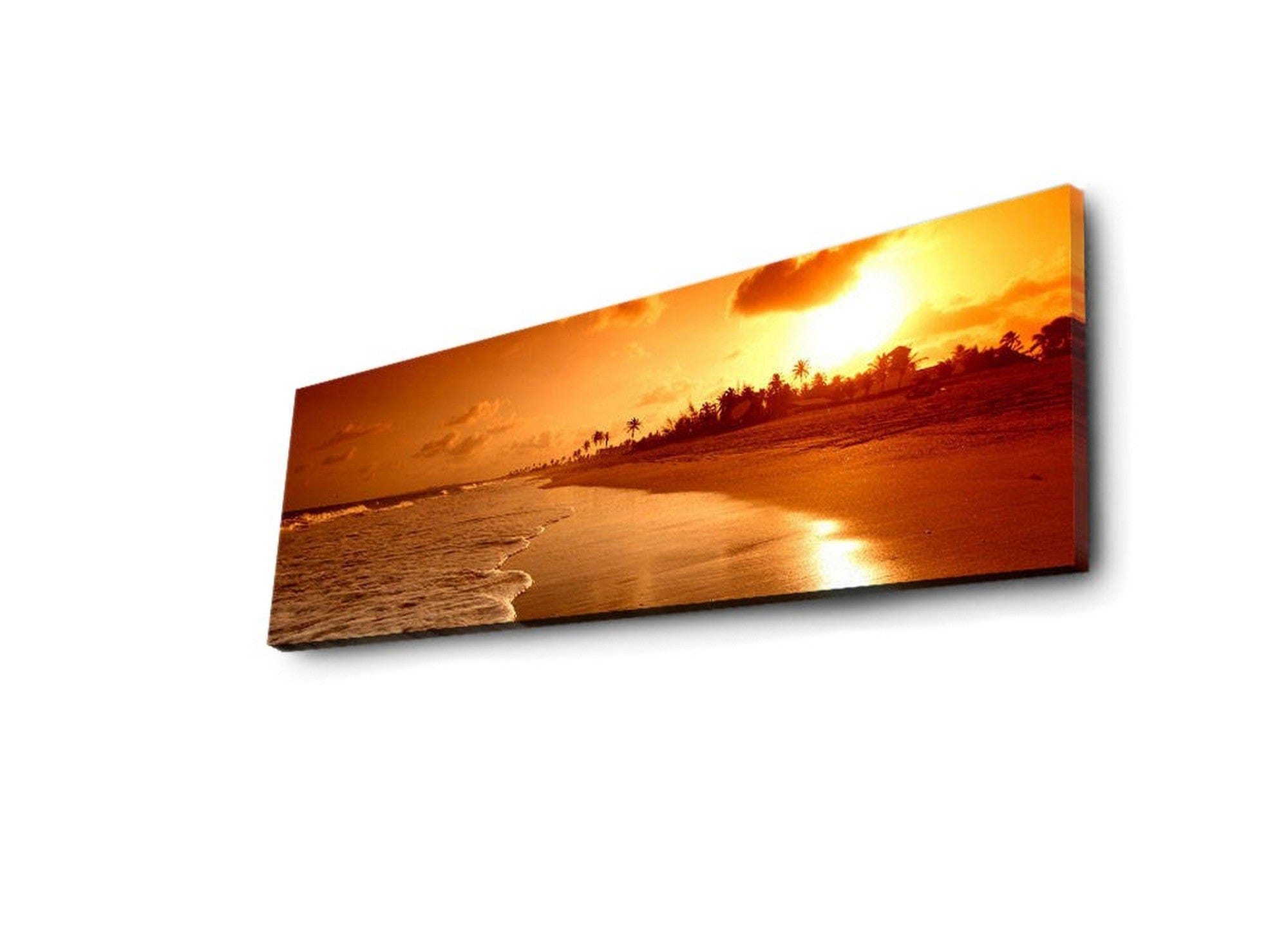 Tablou 3090IACT-38, galben, panza, cu iluminare LED, 90x30 cm