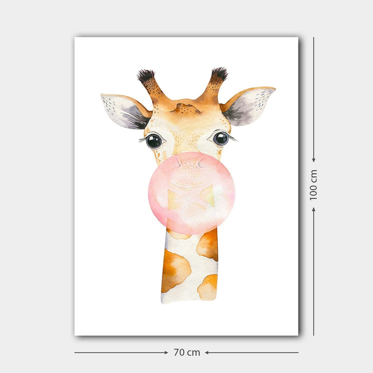 Tablou 441HPE1286, alb, panza, 70x100 cm