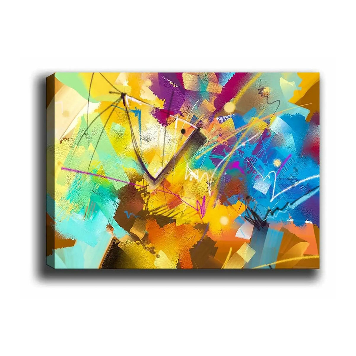 Tablou 441HPE2674, multicolor, panza, 100x70 cm