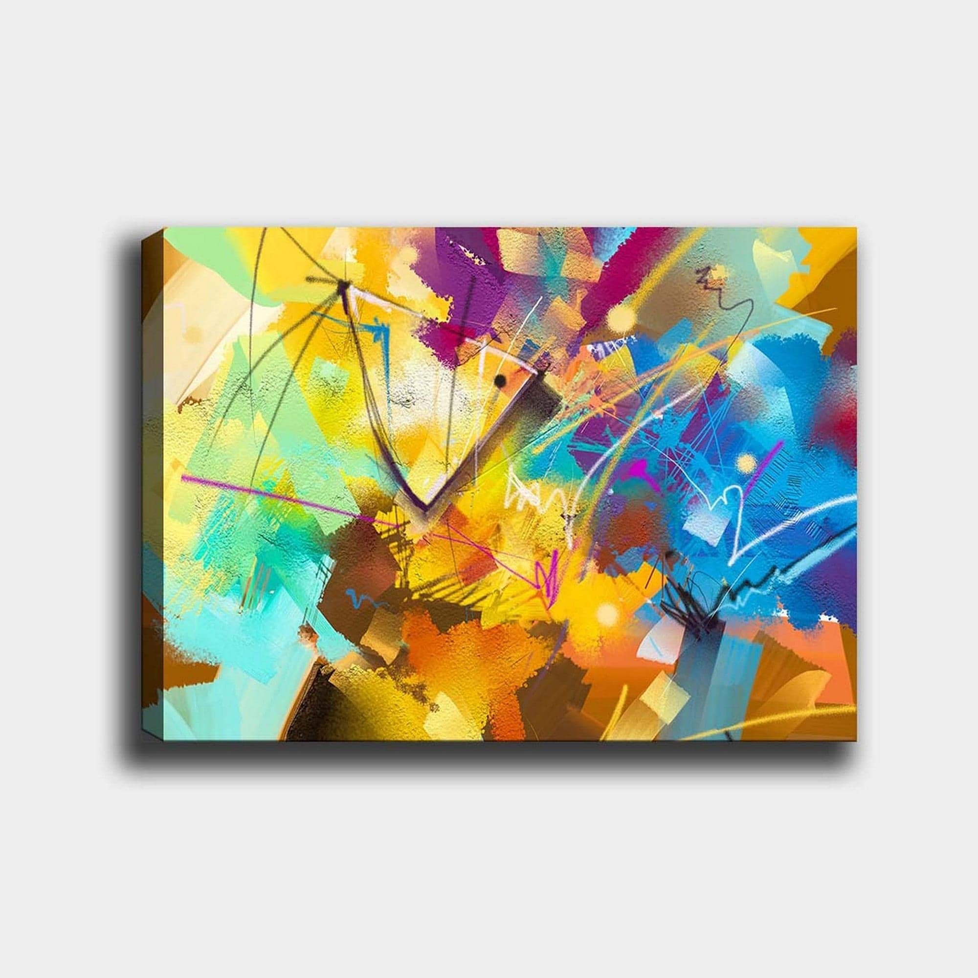 Tablou 441HPE2674, multicolor, panza, 100x70 cm