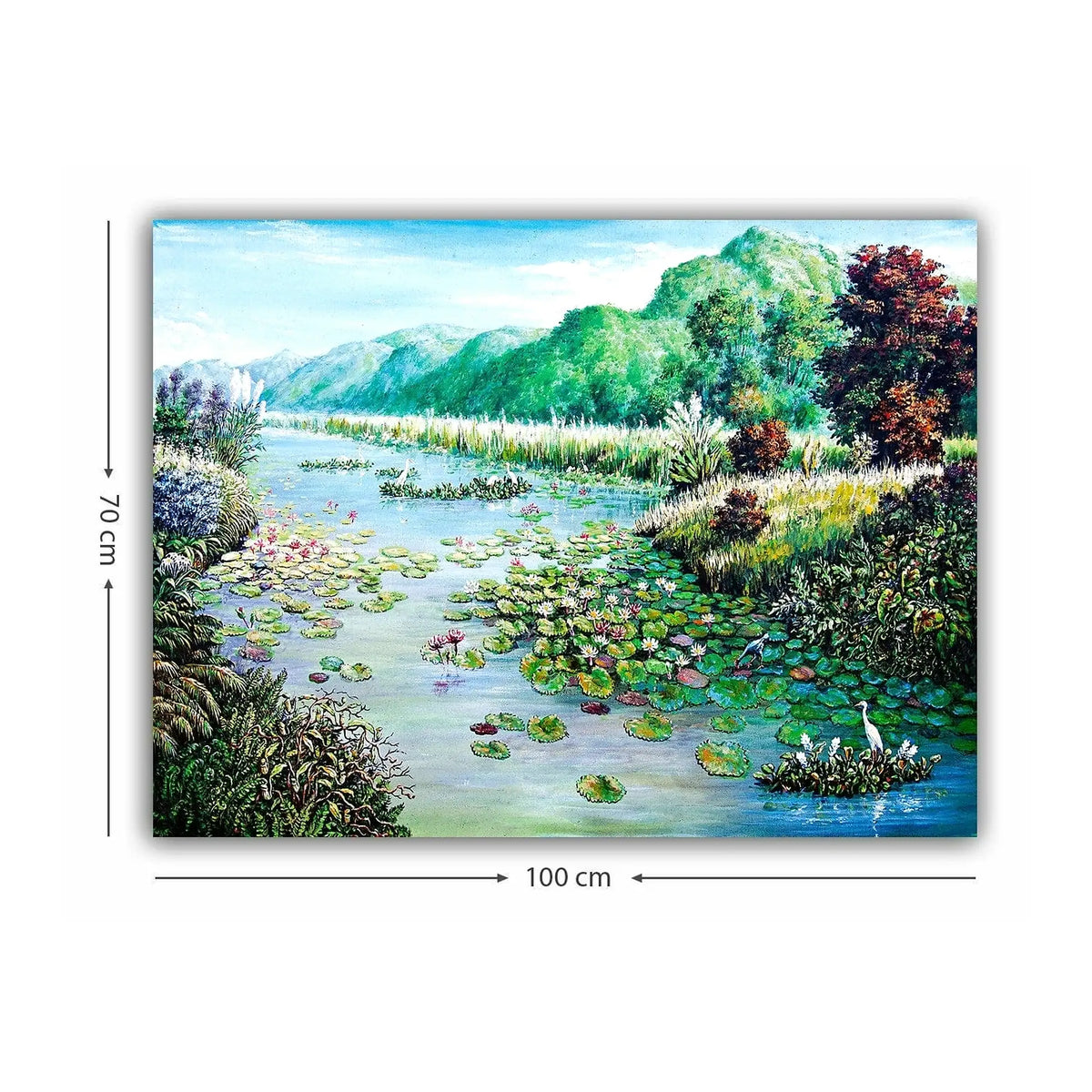 Tablou 441HPE2821, multicolor, panza, 100x70 cm