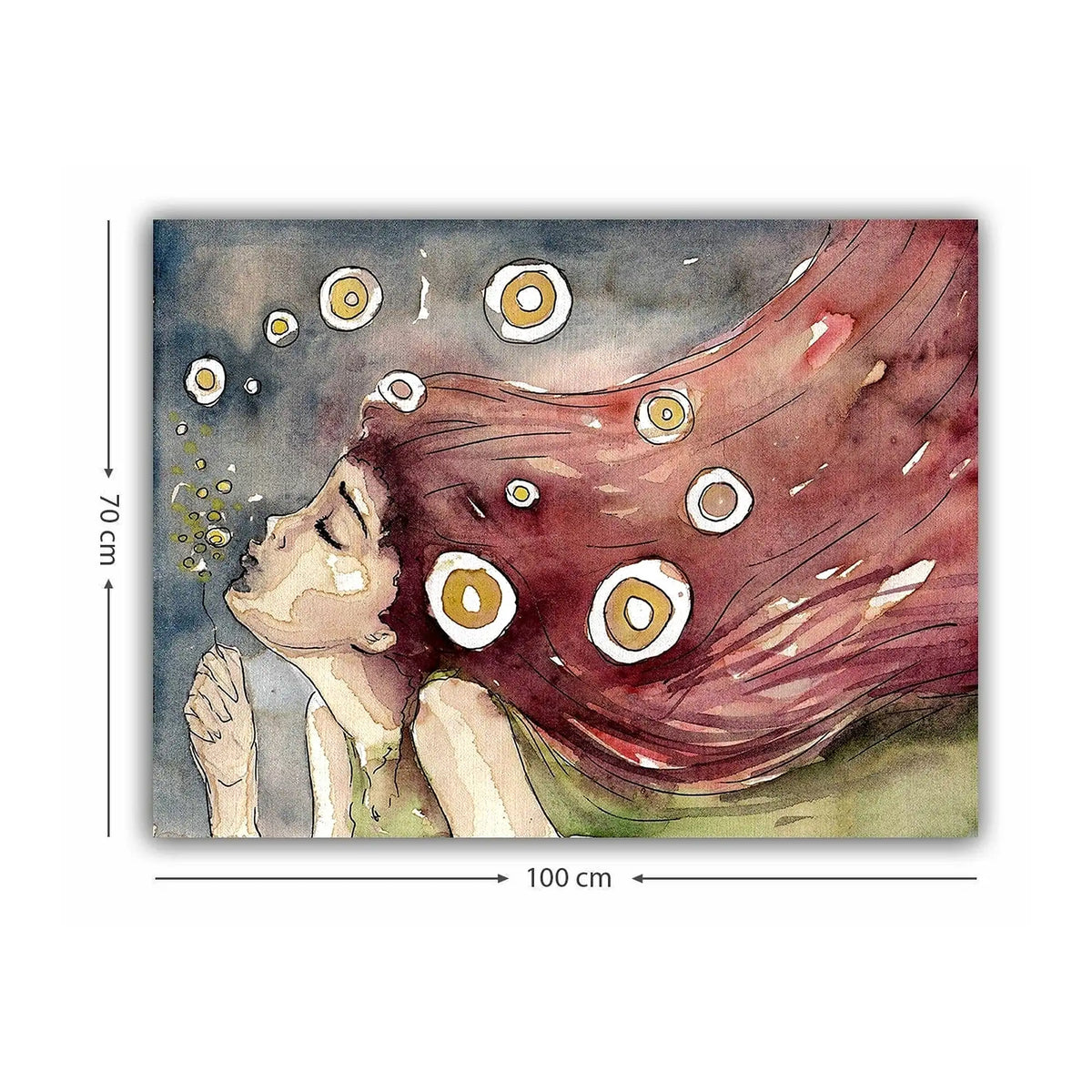 Tablou 441HPE2824, multicolor, panza, 100x70 cm