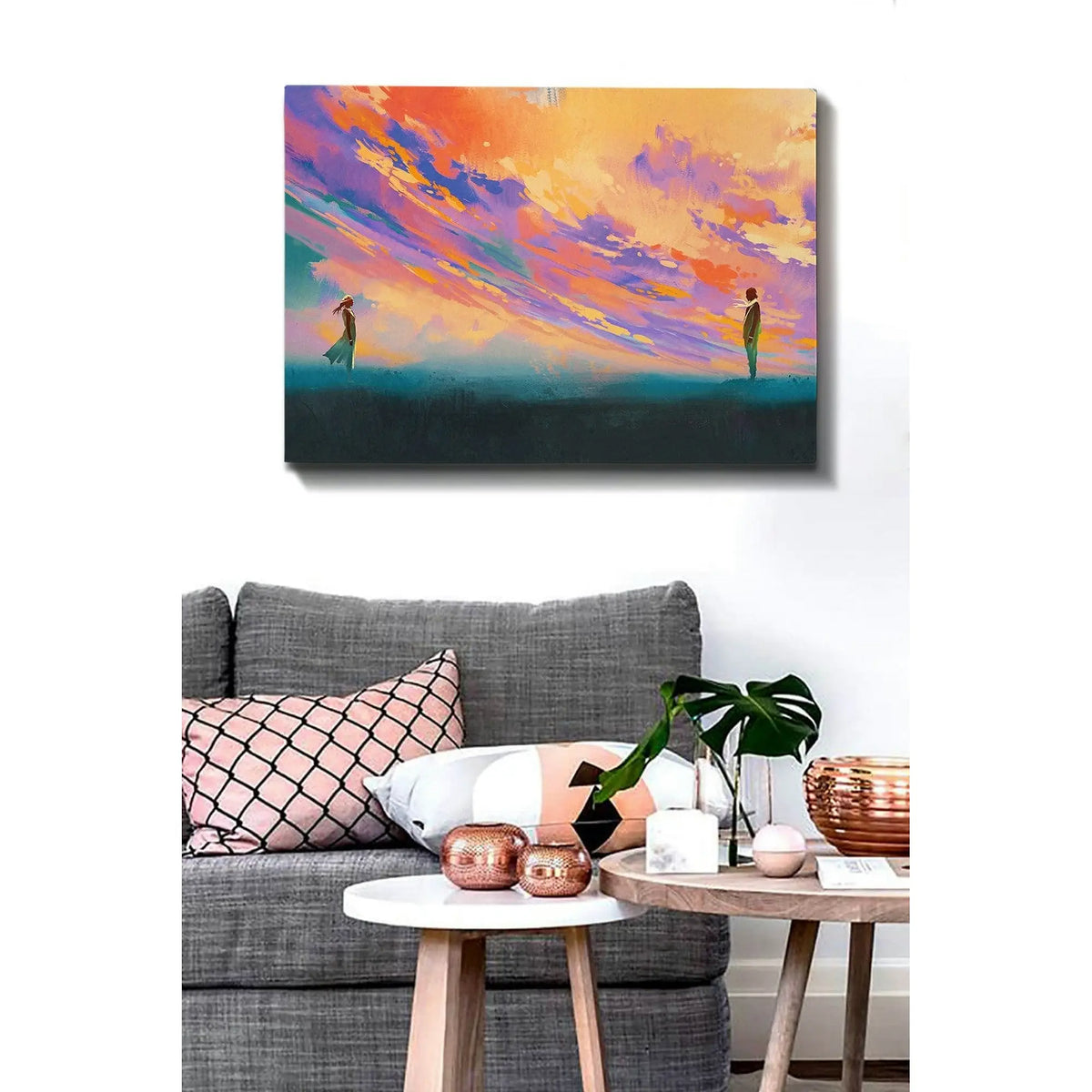 Tablou 529TCR1552, multicolor, panza, 100x70 cm