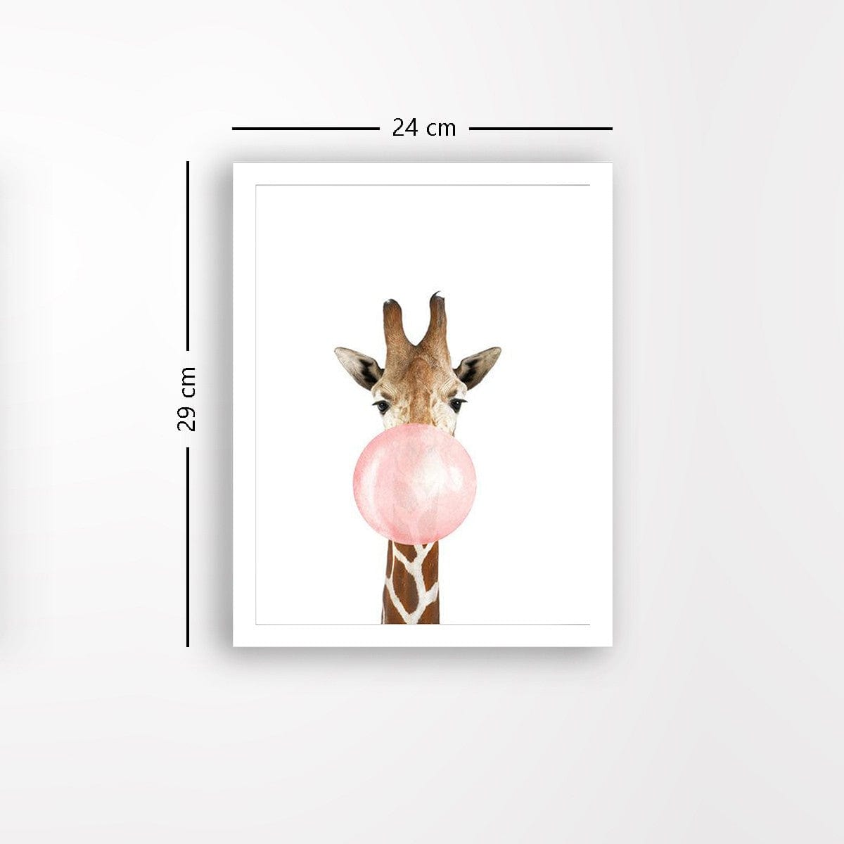 Tablou 557HRL1840, maro/roz, lemn, 24x29 cm