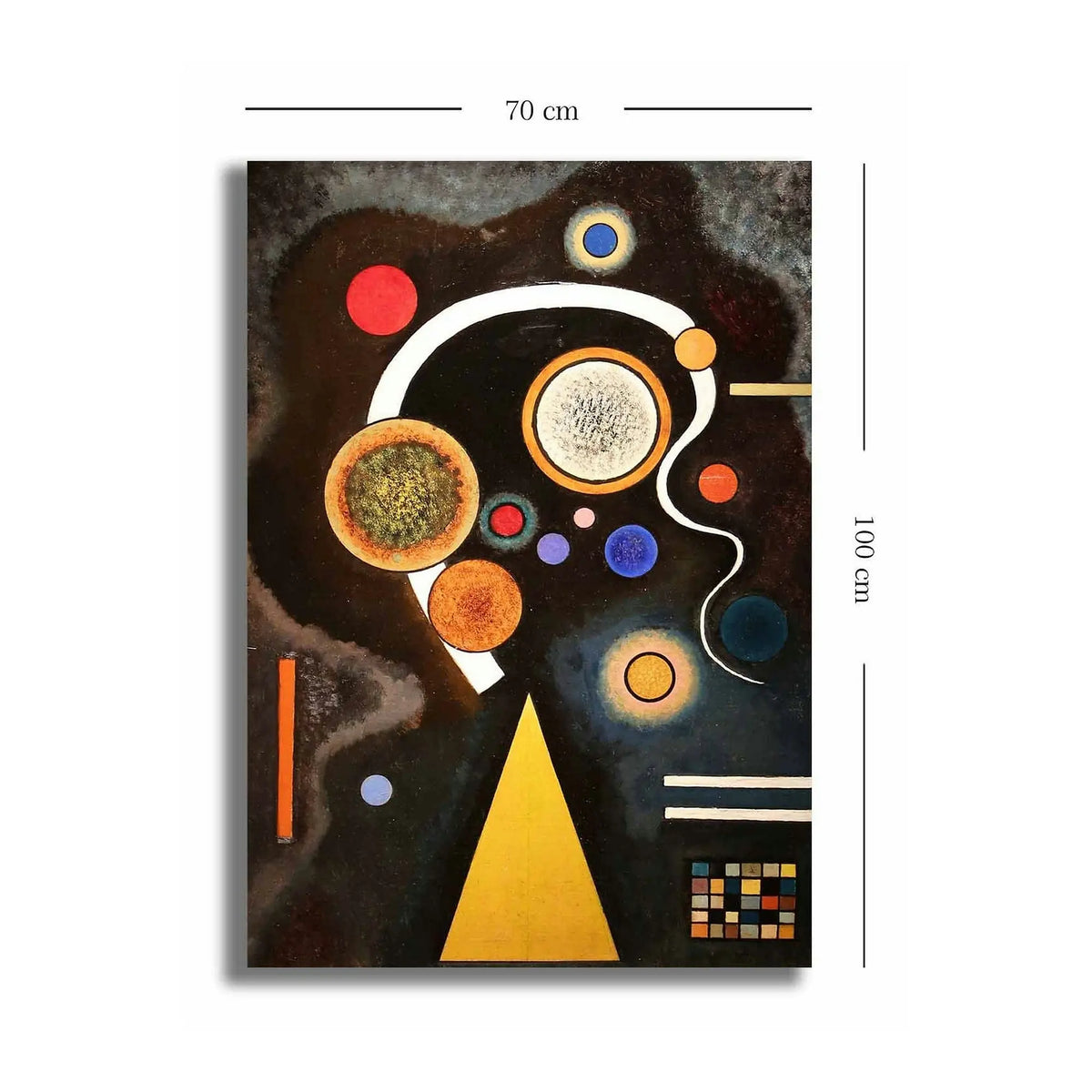 Tablou 677VSL1149, multicolor, panza, 70x100 cm