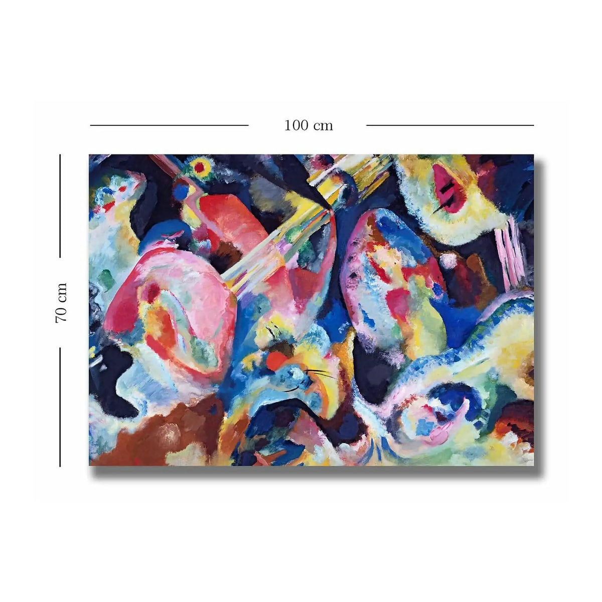 Tablou 677VSL1164, multicolor, panza, 100x70 cm