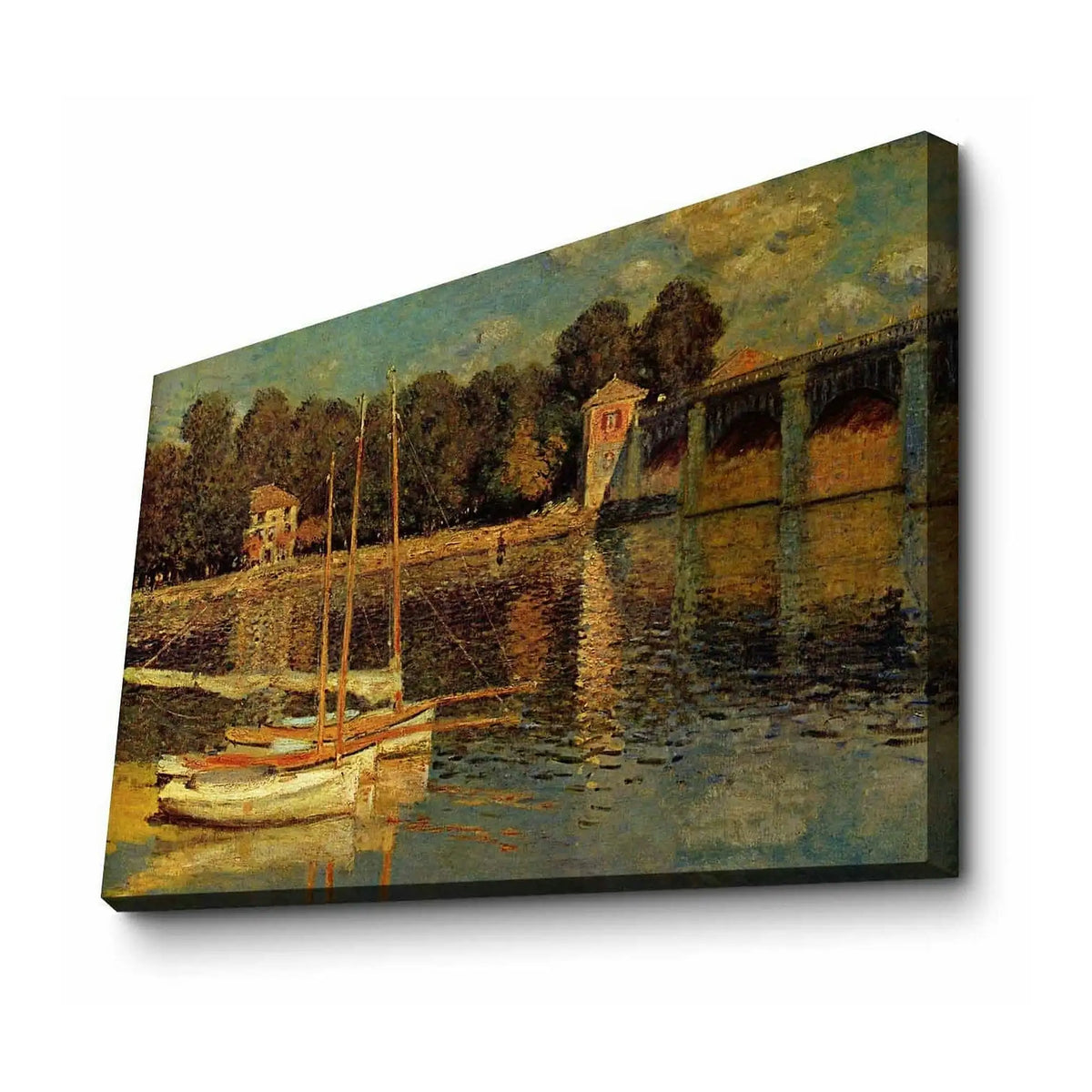 Tablou 678CLD1111, multicolor, panza/lemn, 70x45 cm