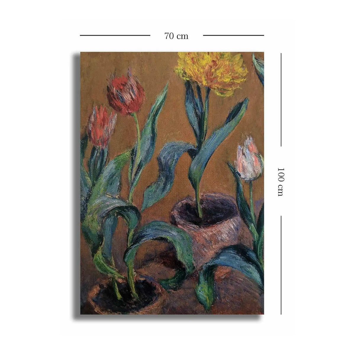 Tablou 678CLD1139, multicolor, panza, 70x100 cm