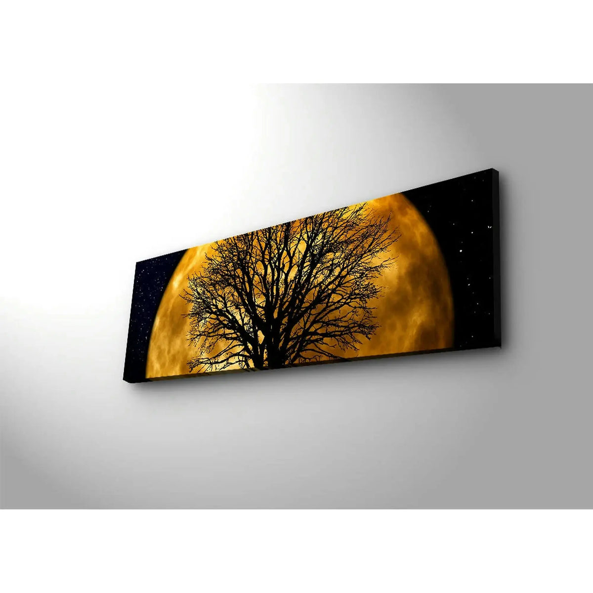 Tablou cu LED DACT-71, multicolor, pânză, 30x90 cm
