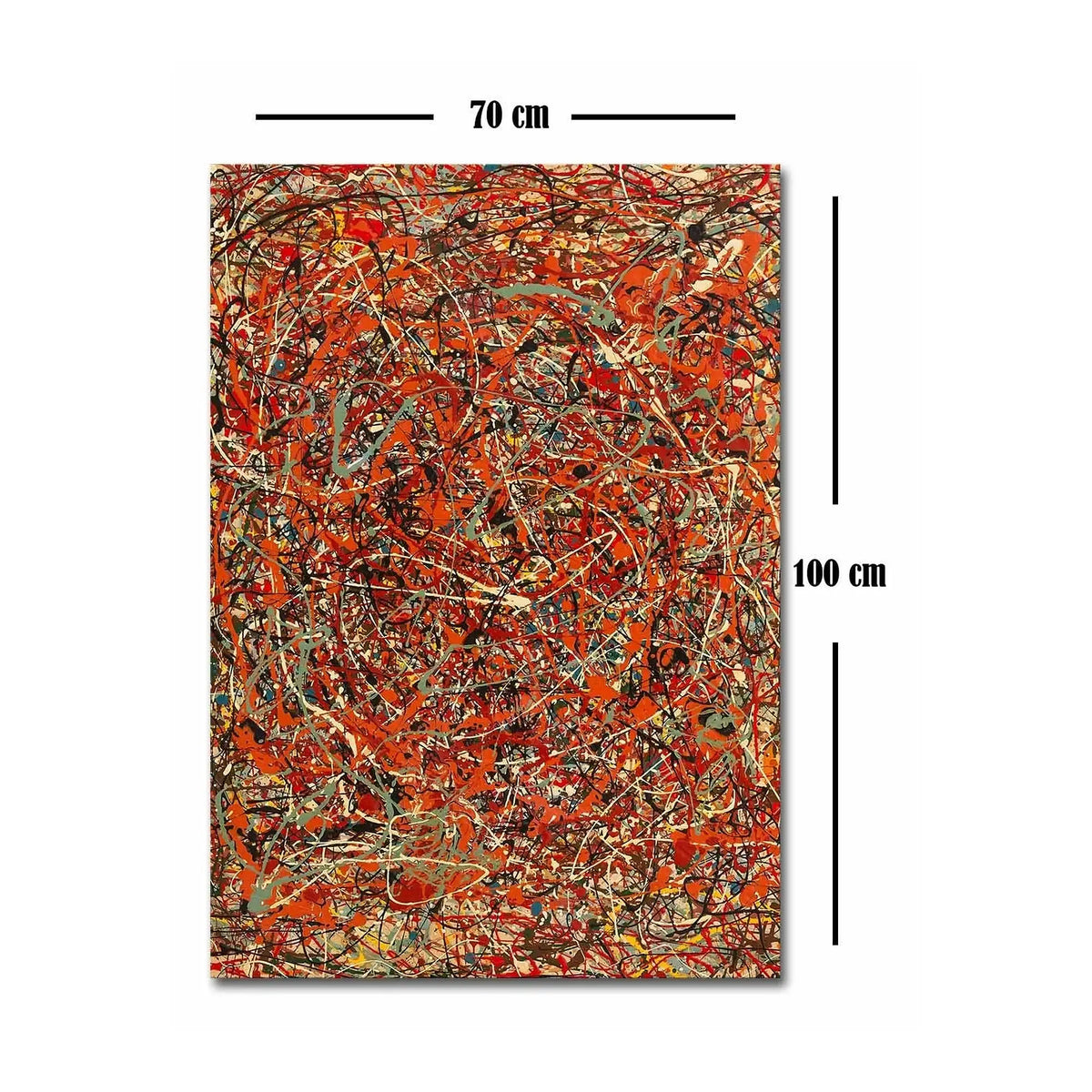 Tablou FAMOUSART-056, multicolor, pânză, 70x100 cm