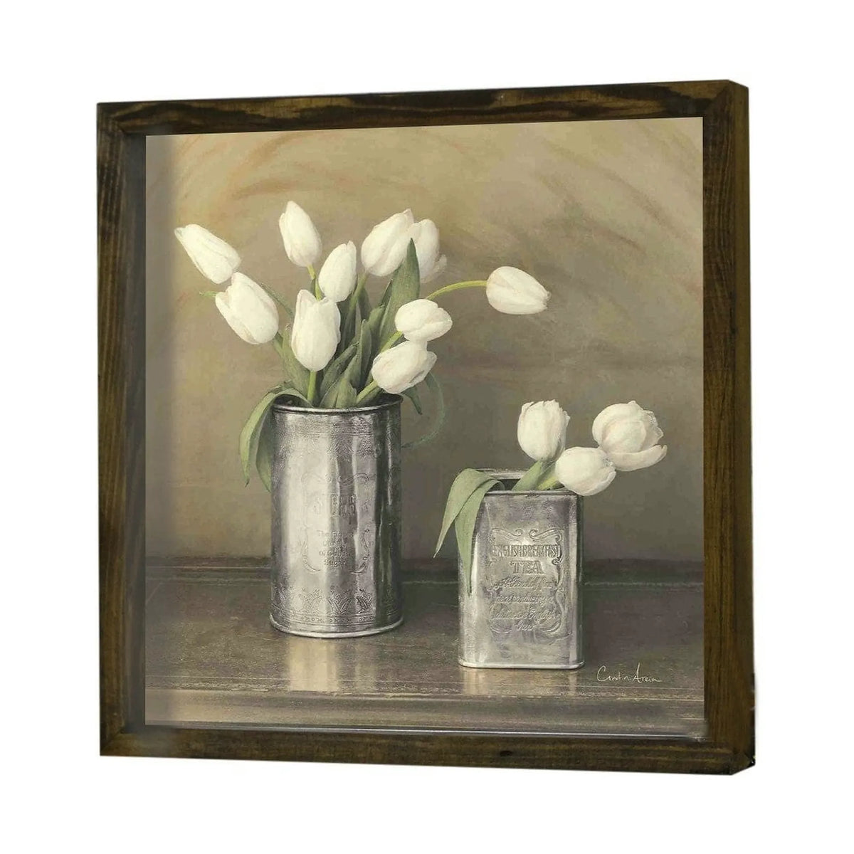 Tablou KZM450, multicolor, lemn, 34x34 cm