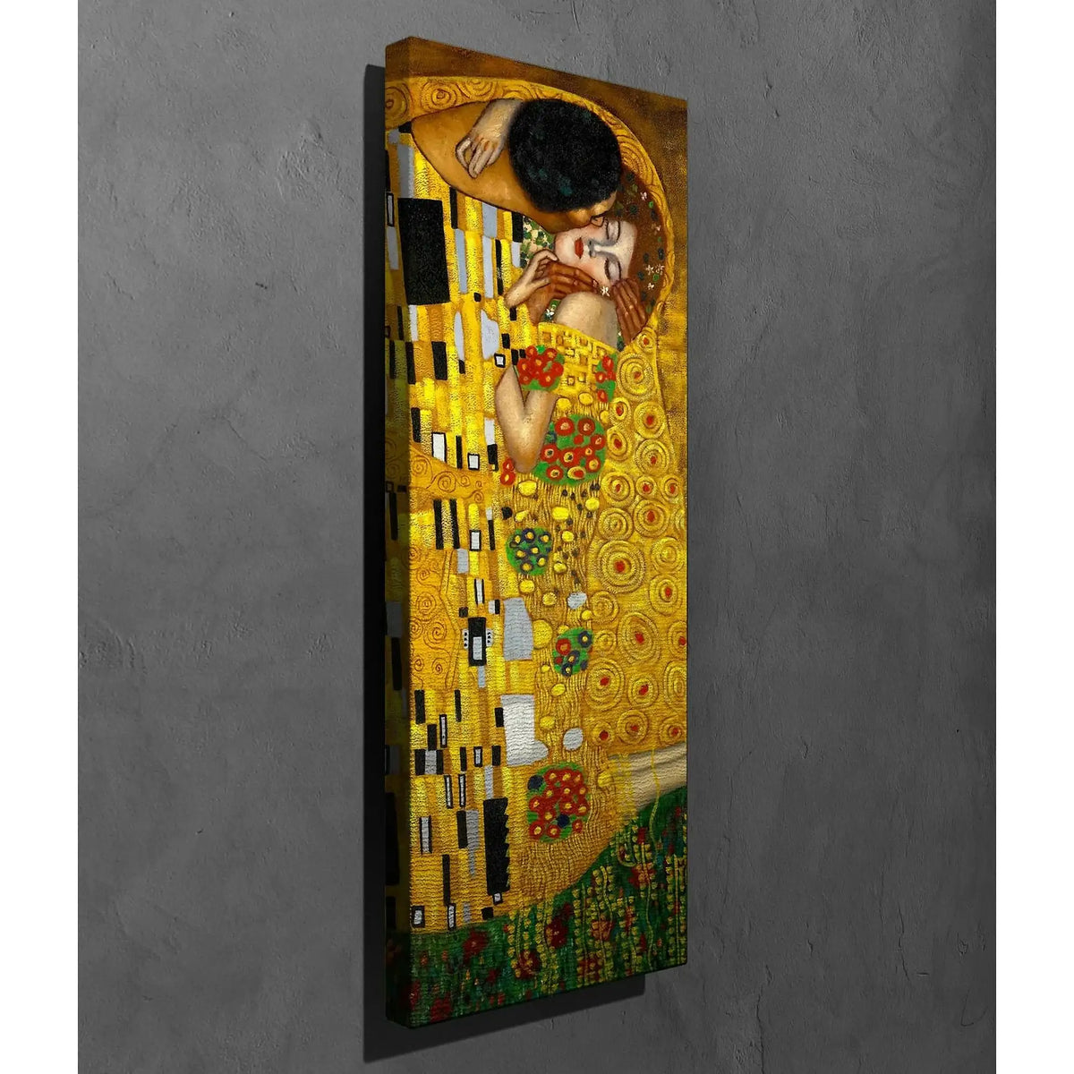 Tablou PC141, multicolor, pânză, 30x80 cm