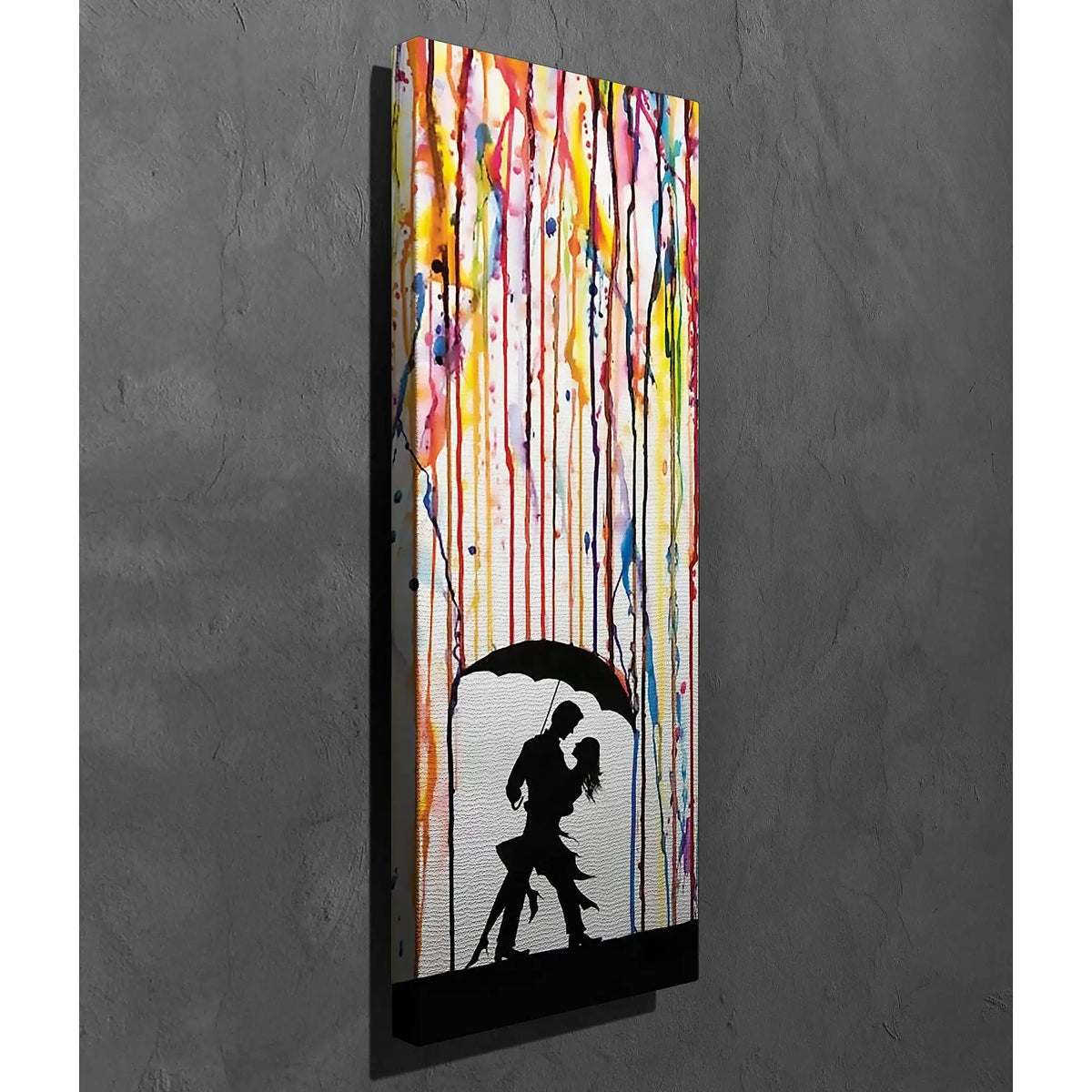 Tablou PC327, multicolor, pânză, 30x80 cm