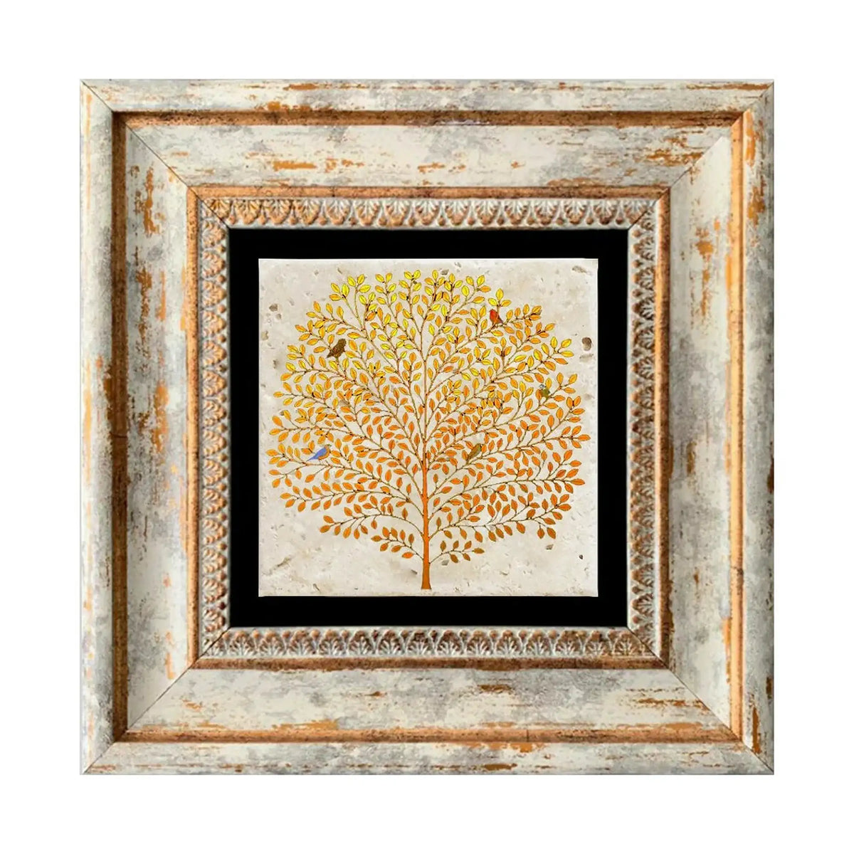 Tablou TC1236, multicolor, piatră, 20x20 cm