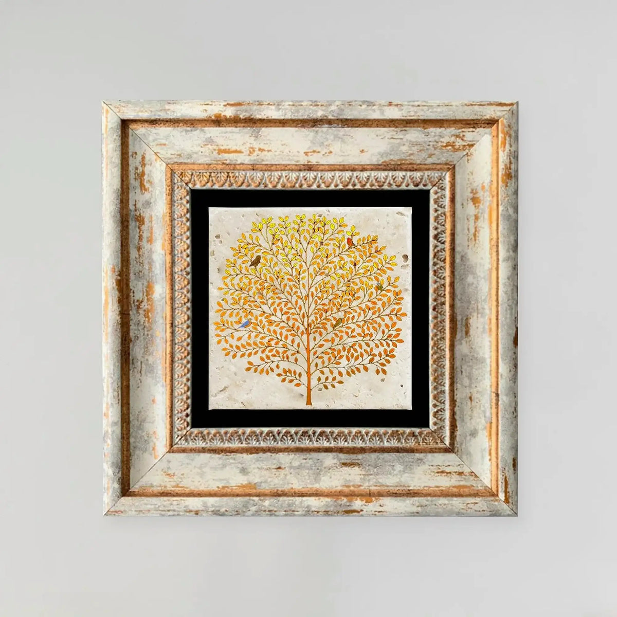 Tablou TC1236, multicolor, piatră, 20x20 cm