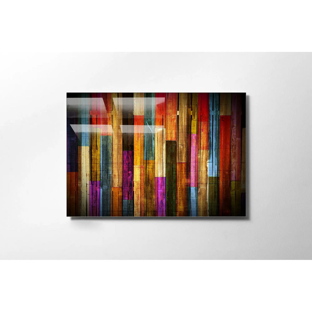 Tablou UV-002, multicolor, sticlă, 70x100 cm